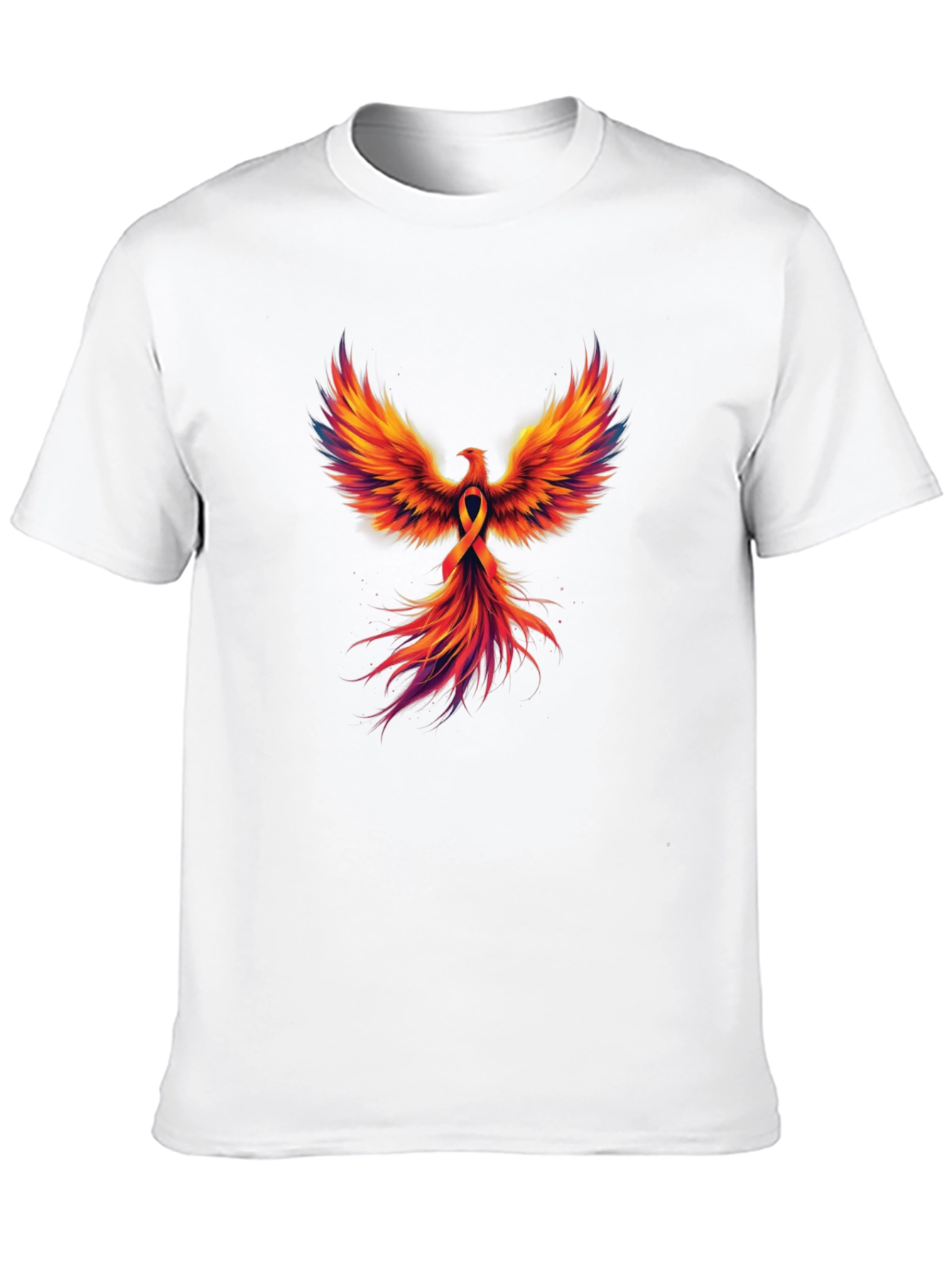 Black Phoenix Rising Graphic T-Shirt - Black view 10