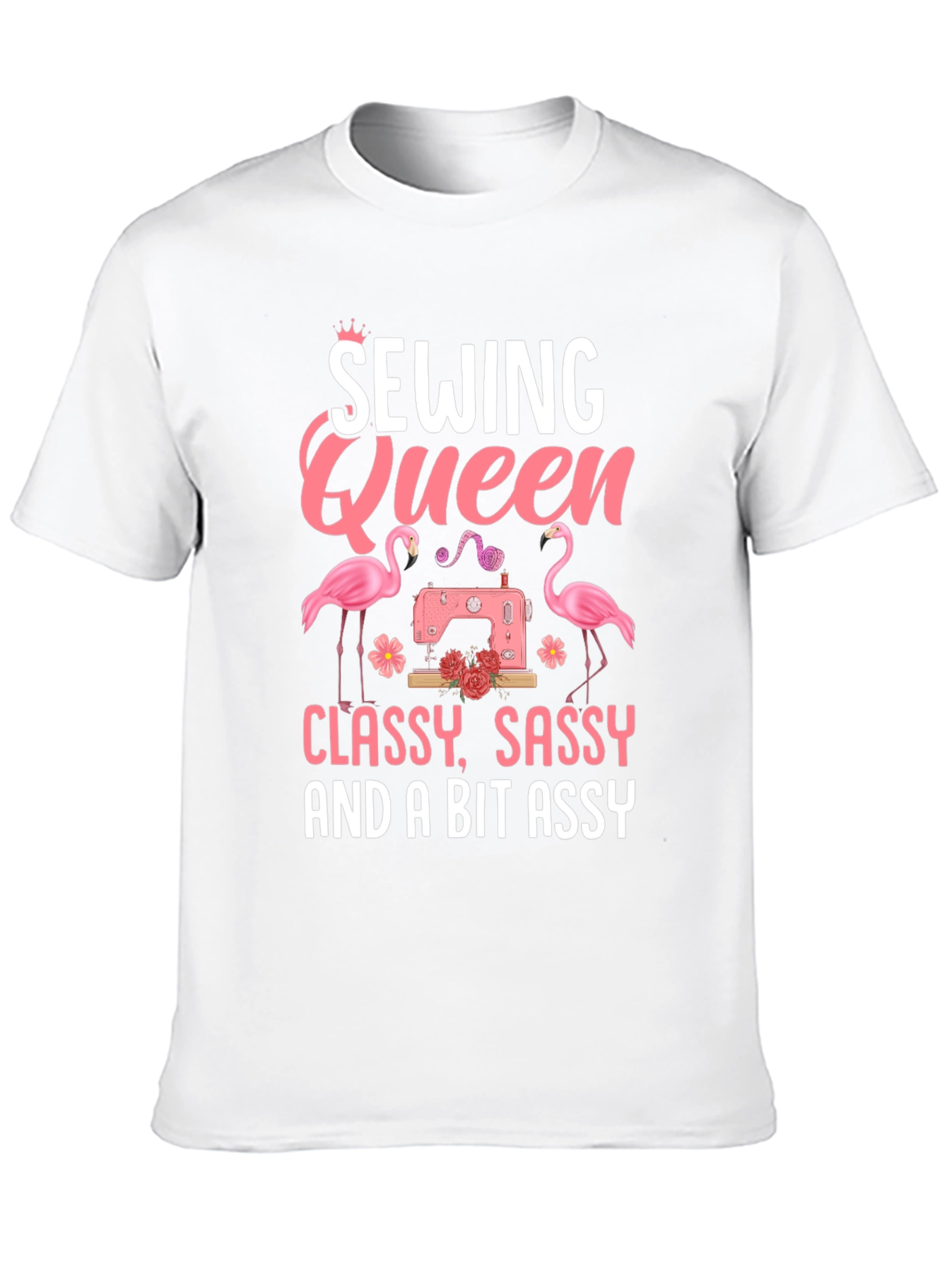 Black Sewing Queen Graphic Tee - Classy, Sassy, & a Bit Assy view 10