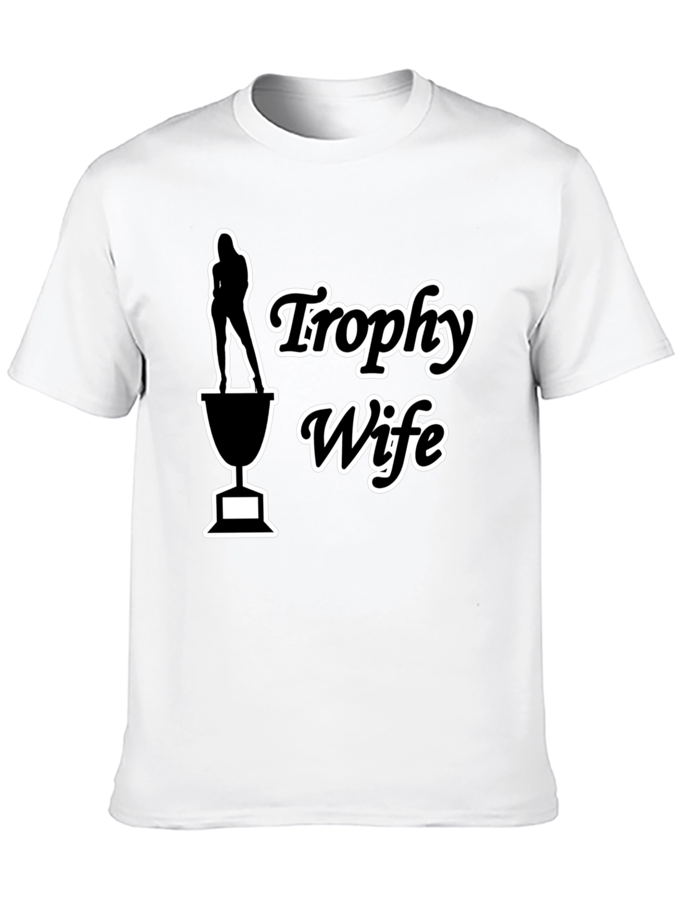 Black Trophy Wife Graphic Tee - Funny Novelty T-Shirt view 10