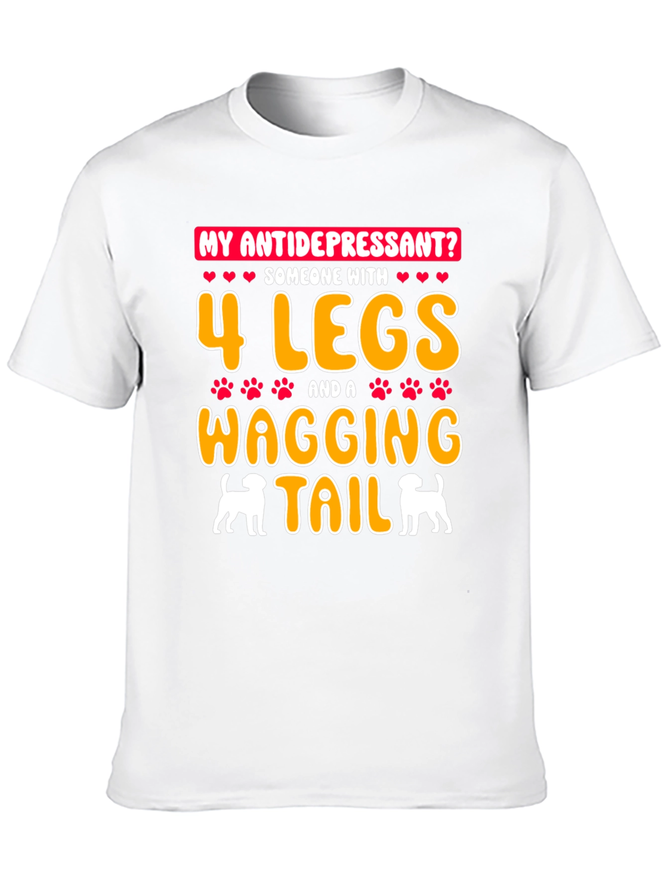 Black My Antidepressant Dog Lover T-Shirt view 10