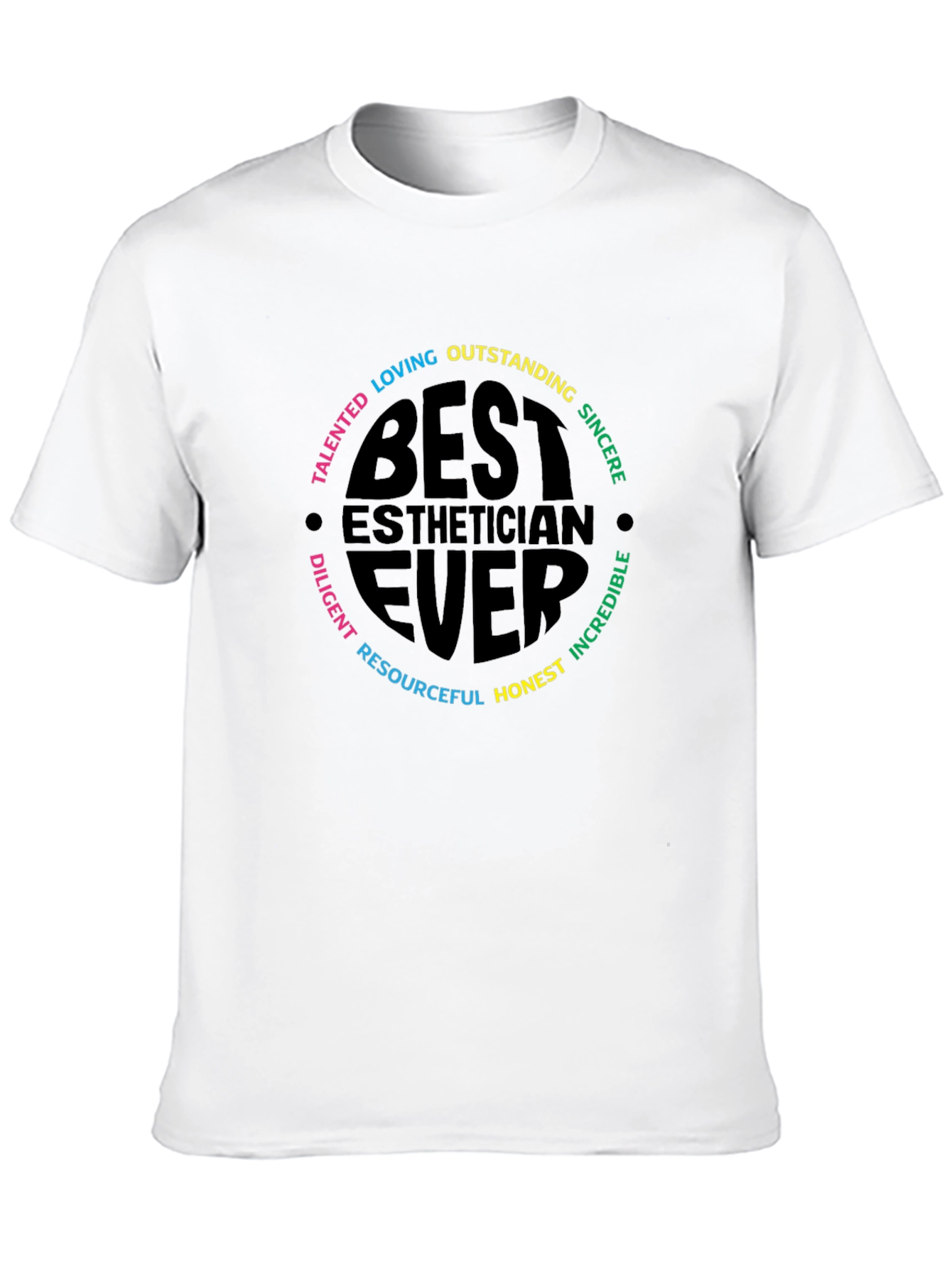 Black Best Esthetician Ever T-Shirt - Gift for Cosmetologists view 10