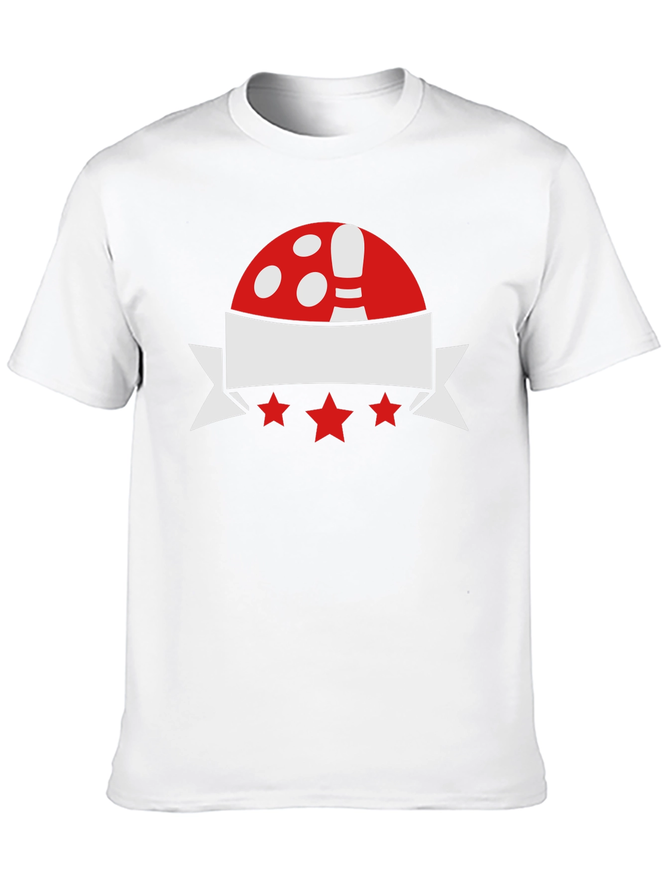 Black Bowling T-Shirt: Red, White & Star Design view 10