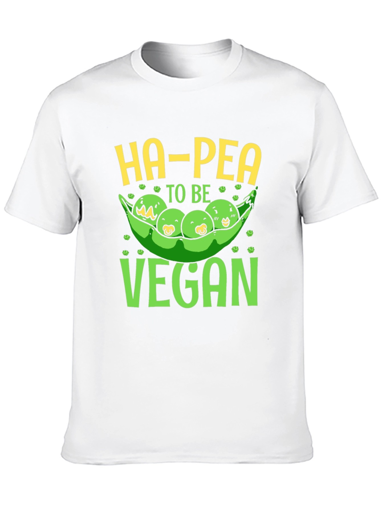 Black Ha-Pea To Be Vegan Graphic T-Shirt view 10