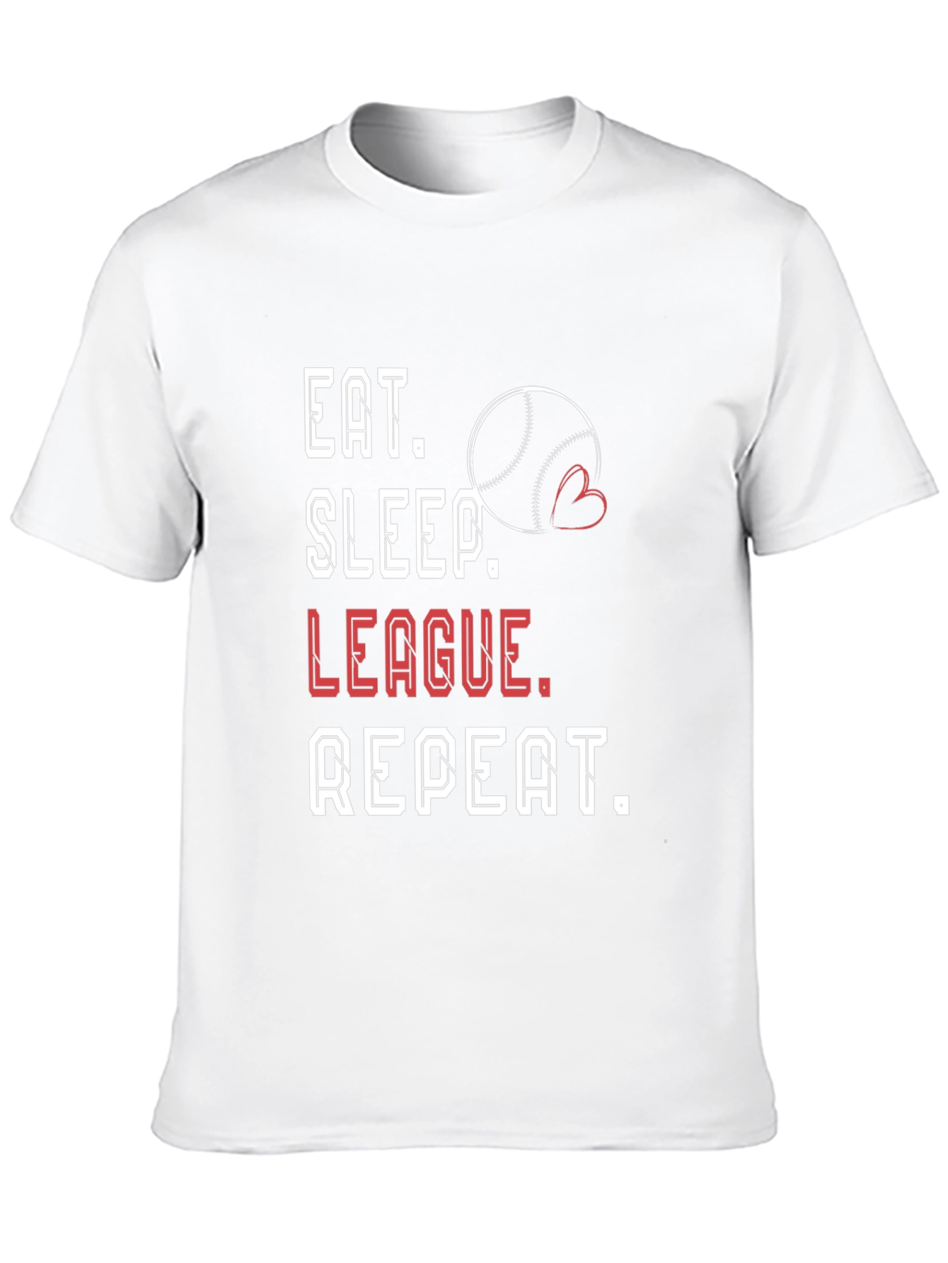 Black Eat Sleep League Repeat T-Shirt view 10