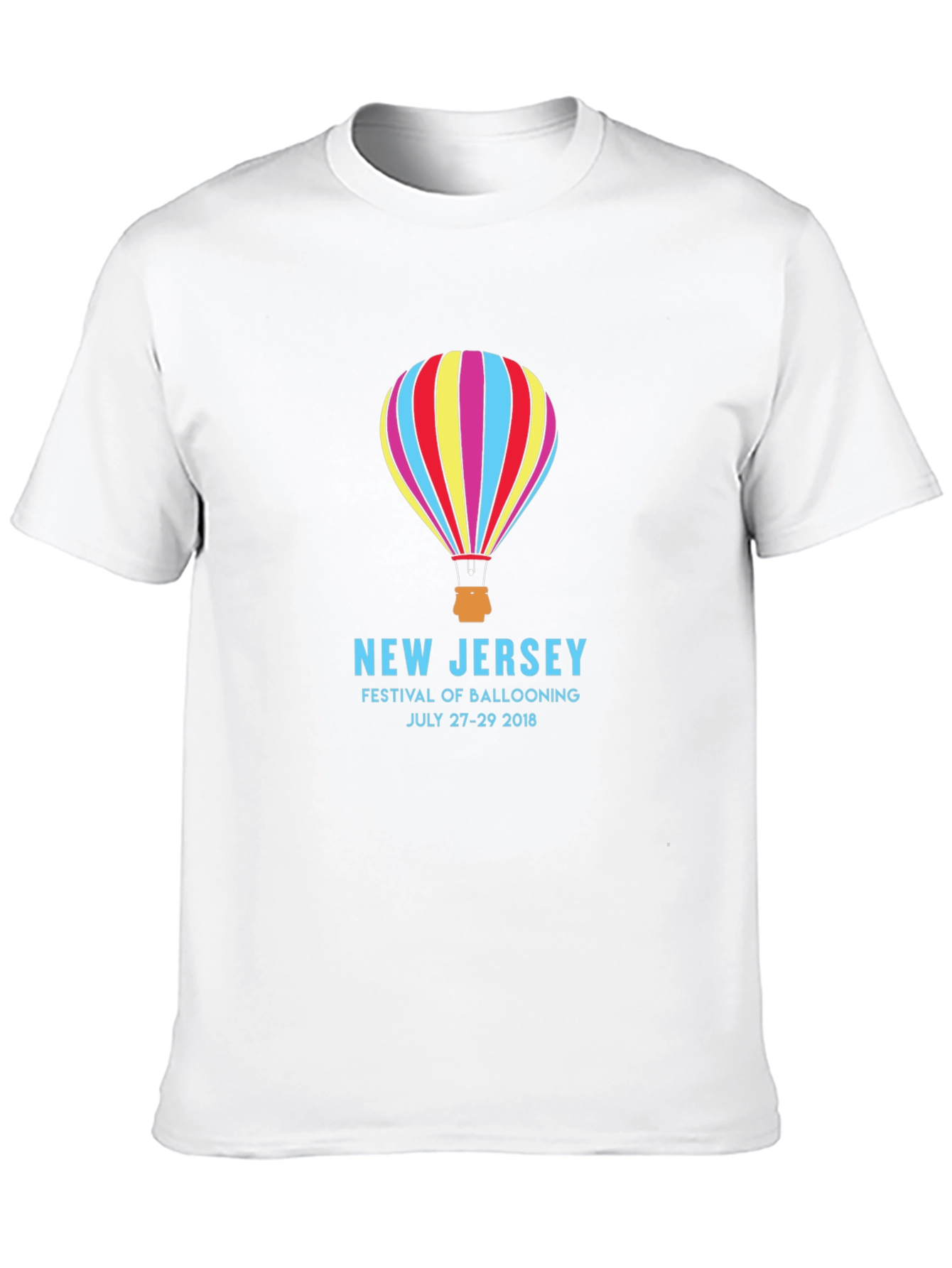 Black New Jersey Balloon Festival Black T-Shirt view 10