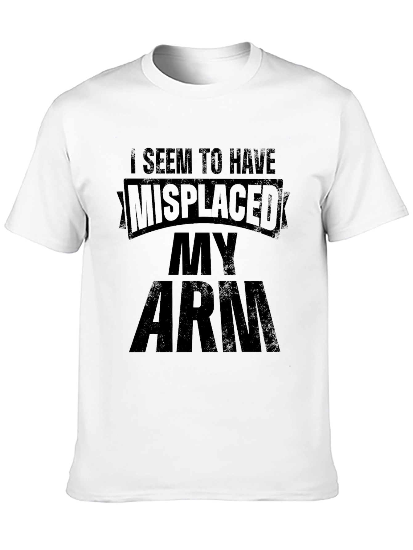 Black Misplaced Arm Novelty T-Shirt view 10