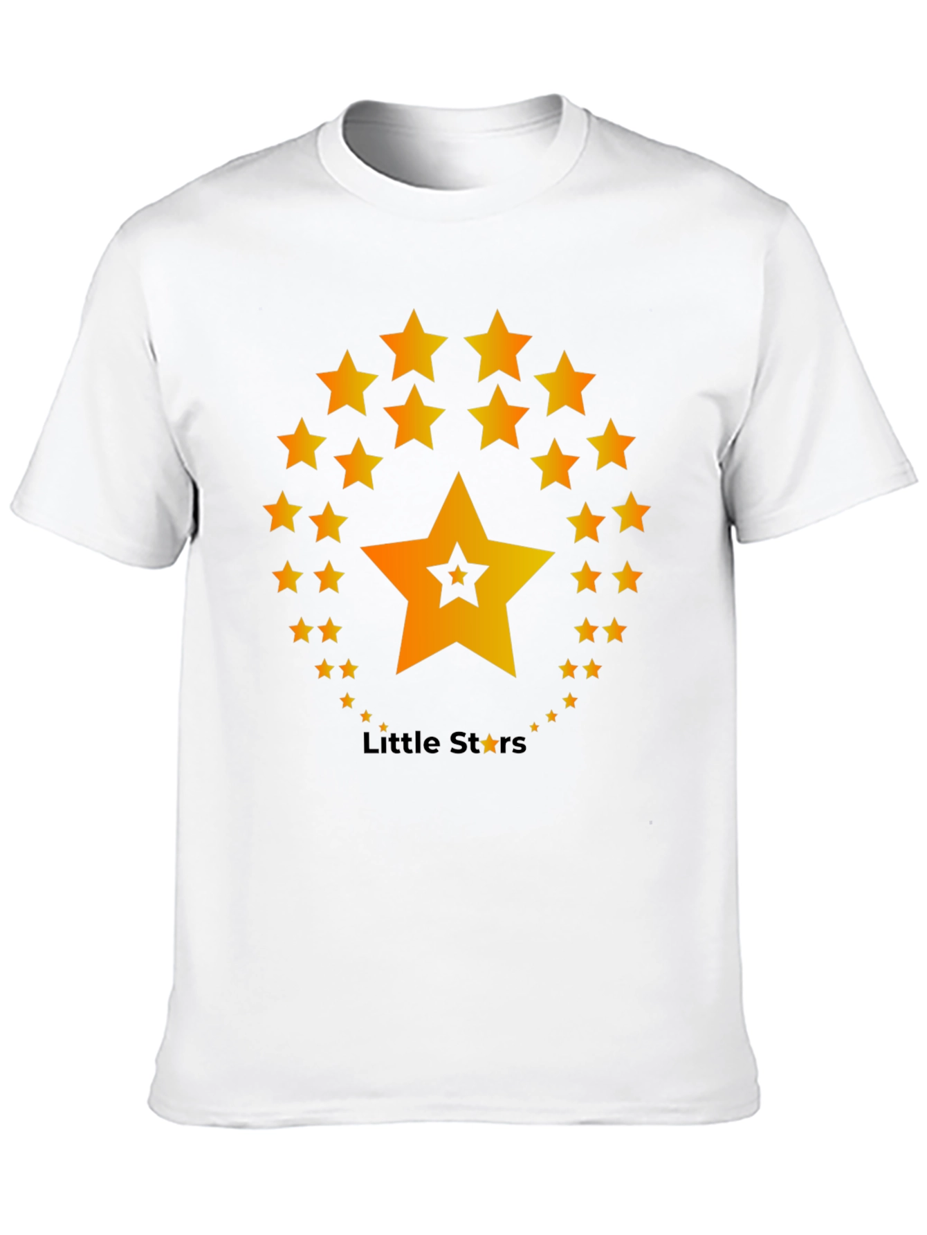 Black Little Stars T-Shirt - Black Cotton Blend view 10