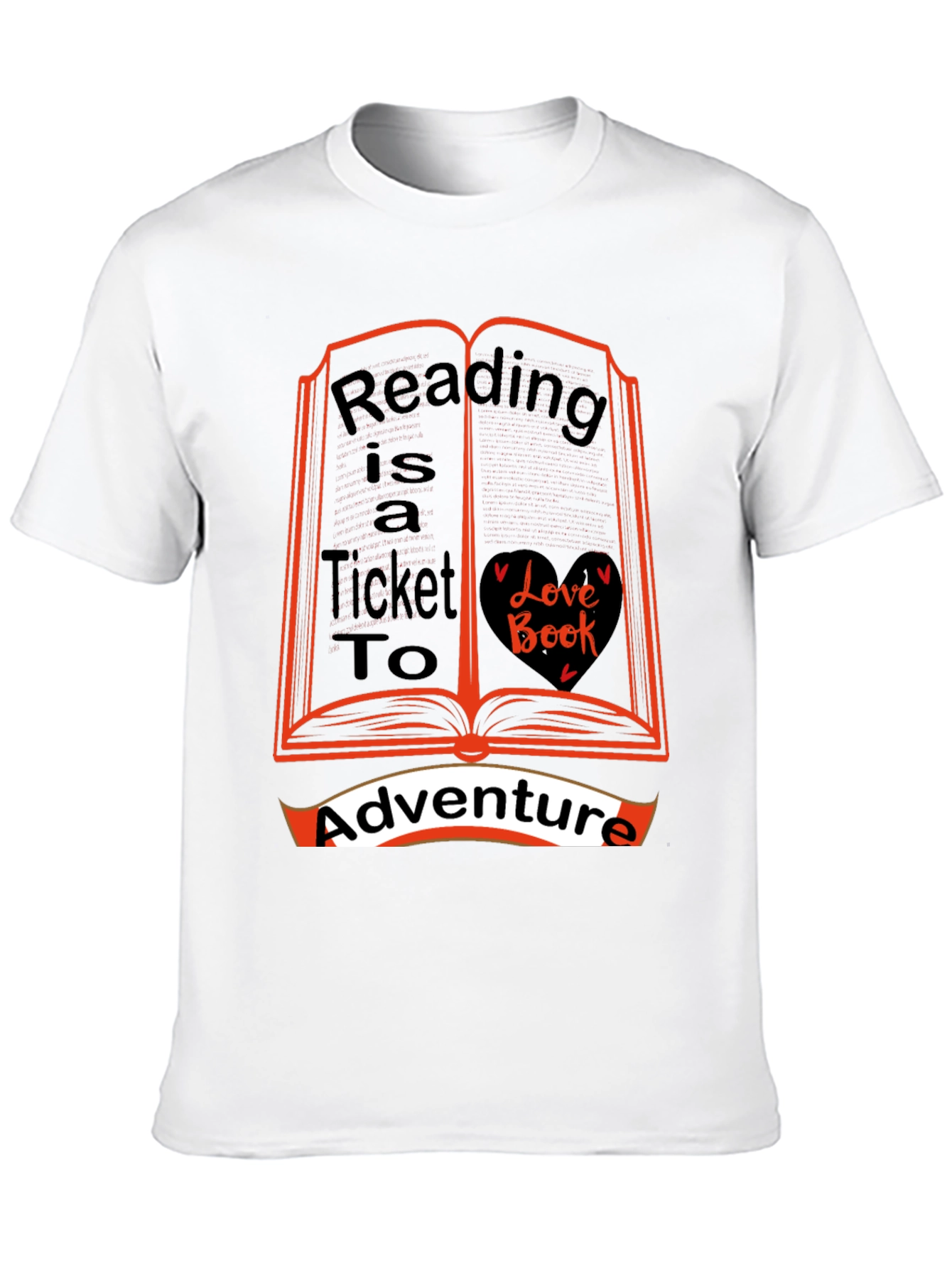 Black Reading is a Ticket to Adventure T-Shirt view 10