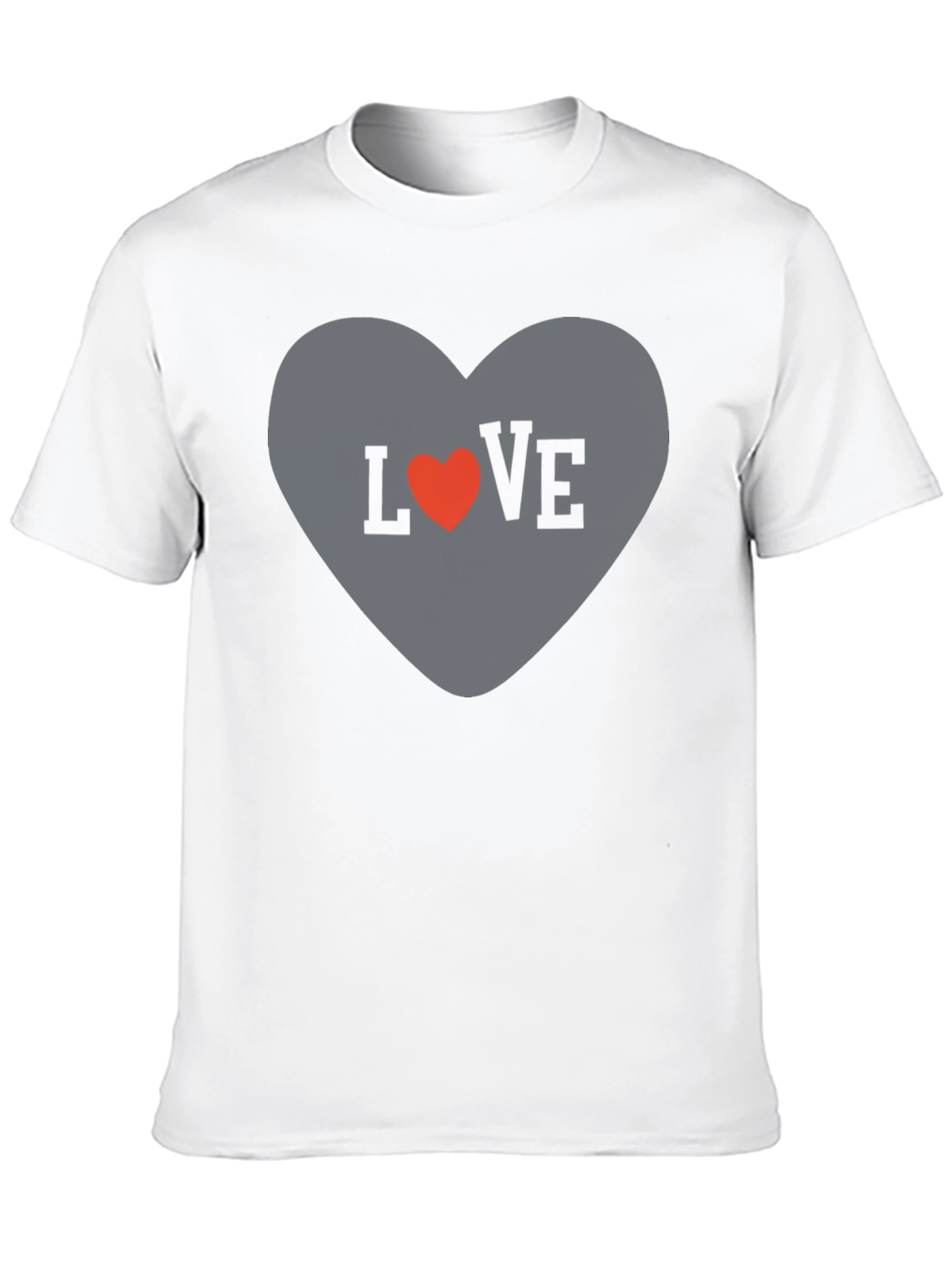 Black Love Heart Graphic Tee - Stylish Casual T-Shirt view 10