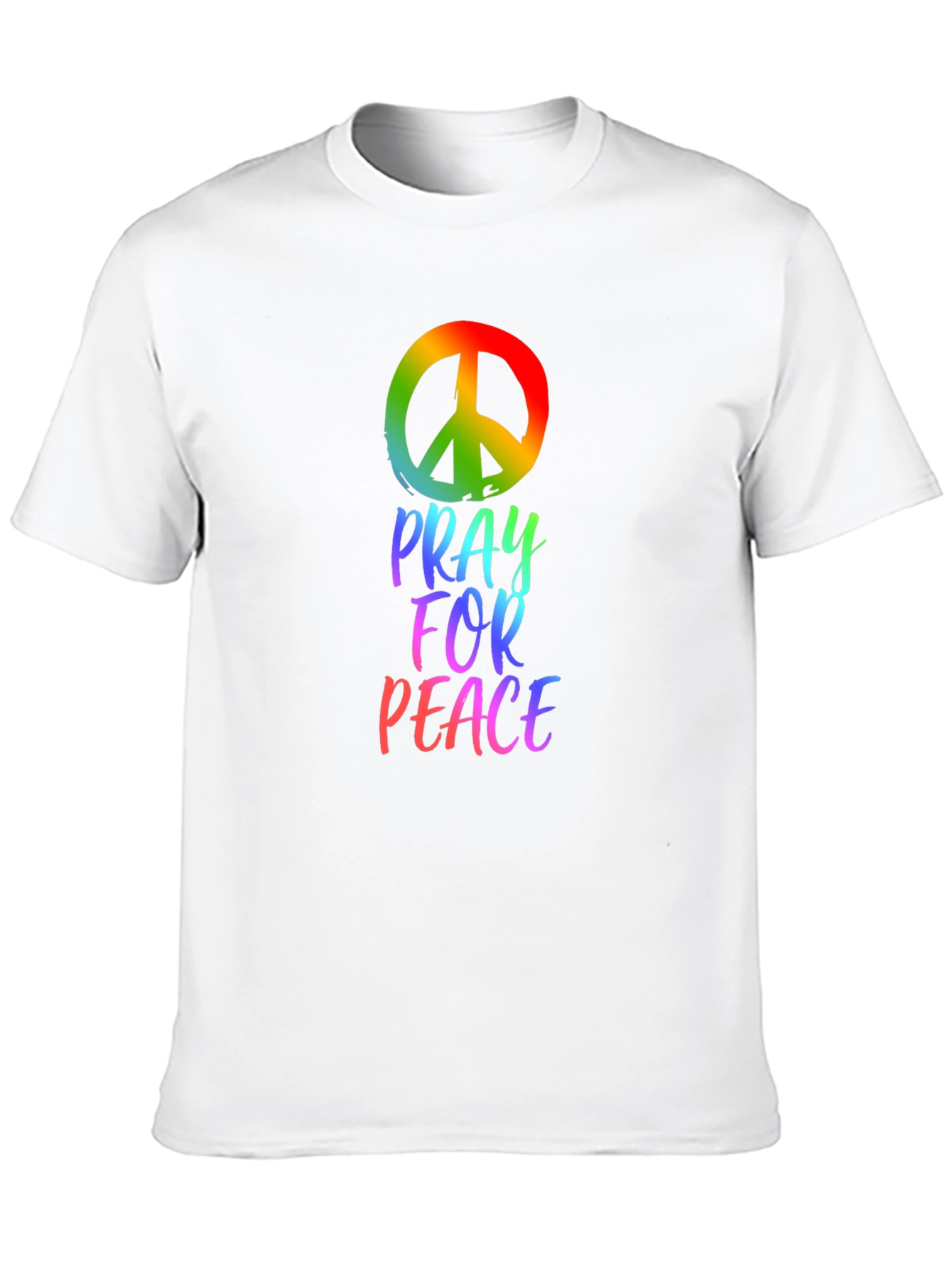 Black Pray for Peace Graphic T-Shirt view 10