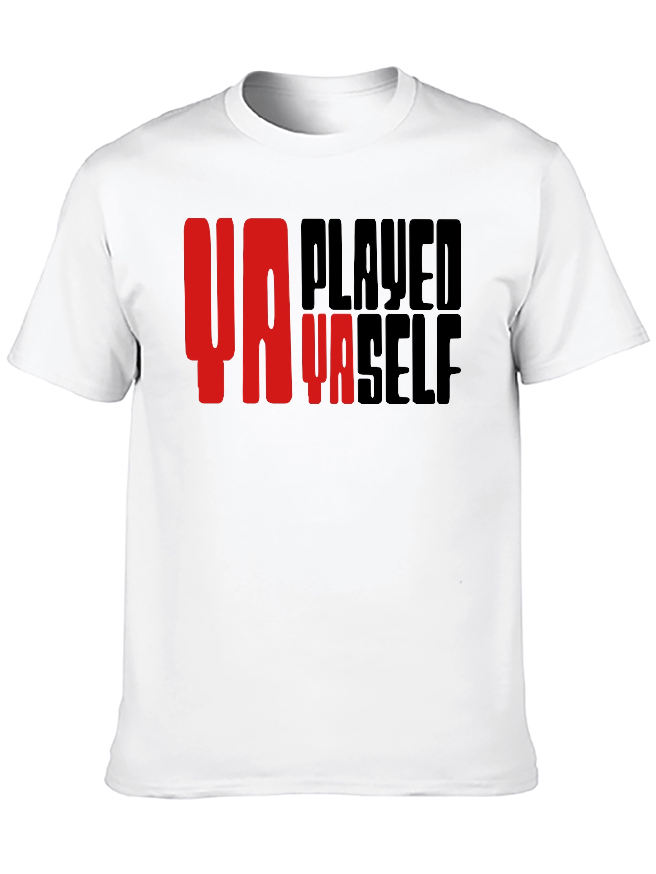 Black Ya Played Ya Self Graphic T-Shirt - Black view 10