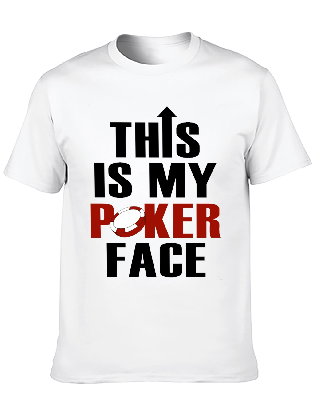 Black This is My Poker Face Graphic Tee - Black view 10