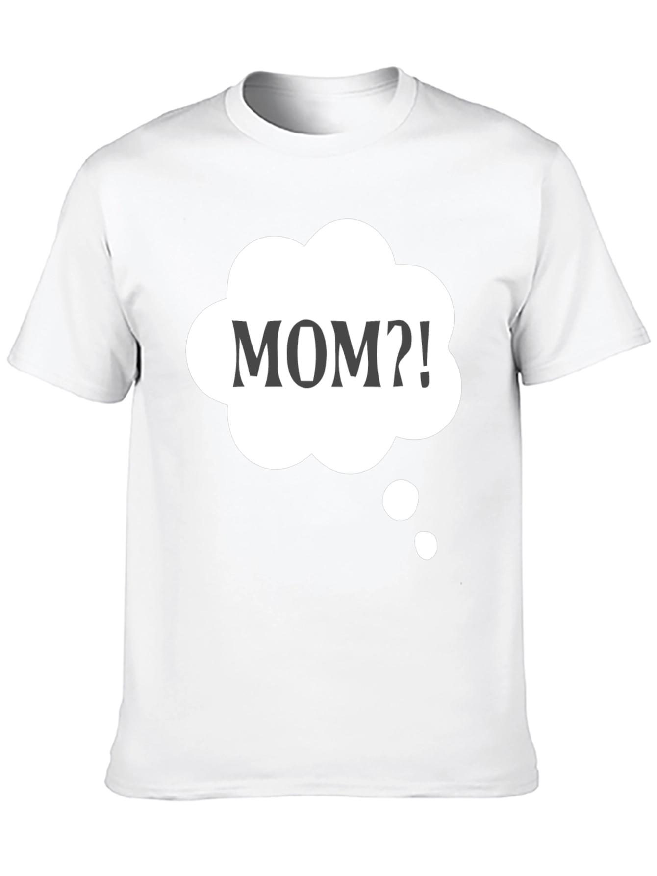 Black Mom?! Black Cotton T-Shirt - Thought Bubble Graphic Tee view 10