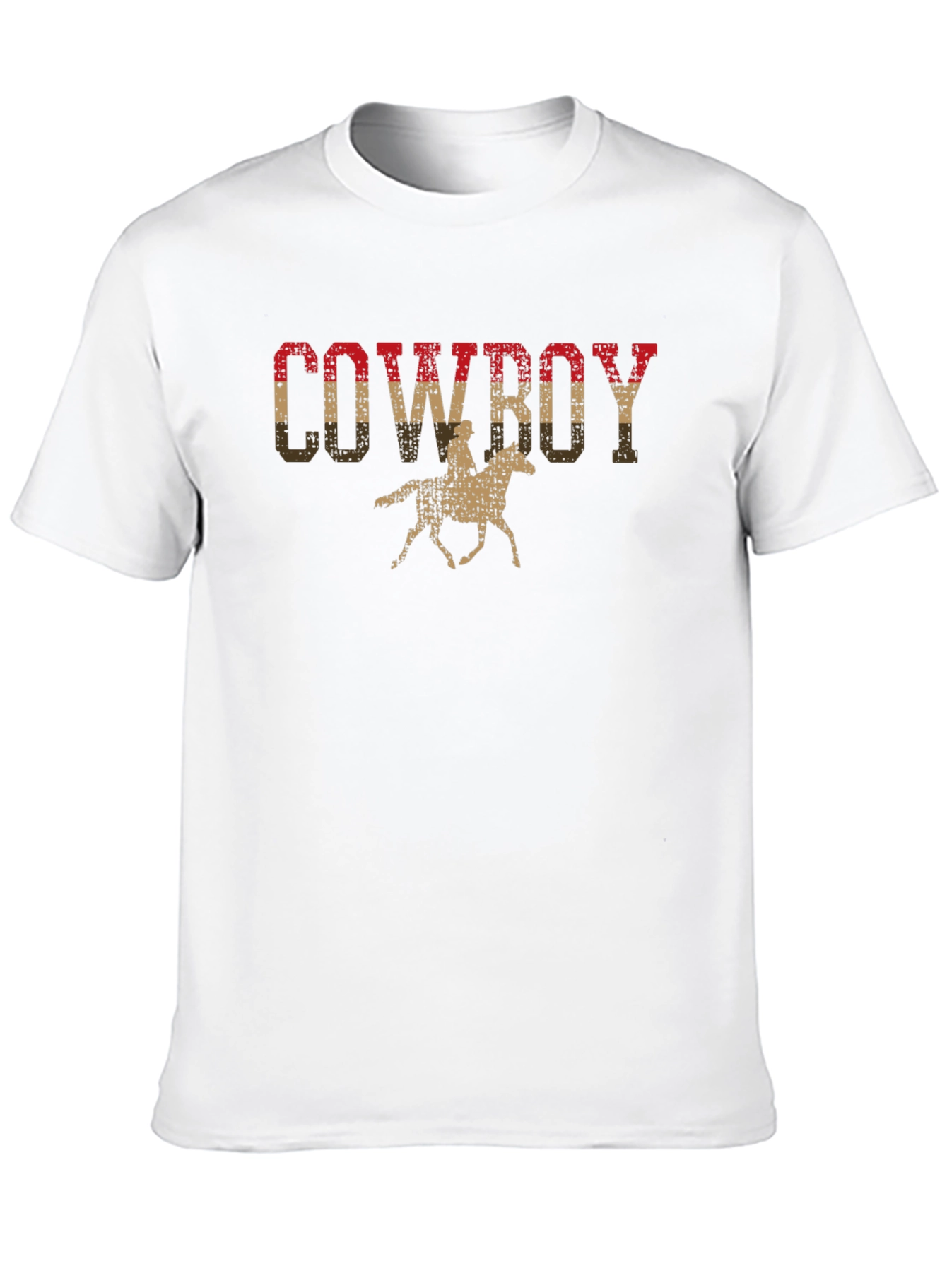 Black Vintage Cowboy Graphic Tee - Black view 10