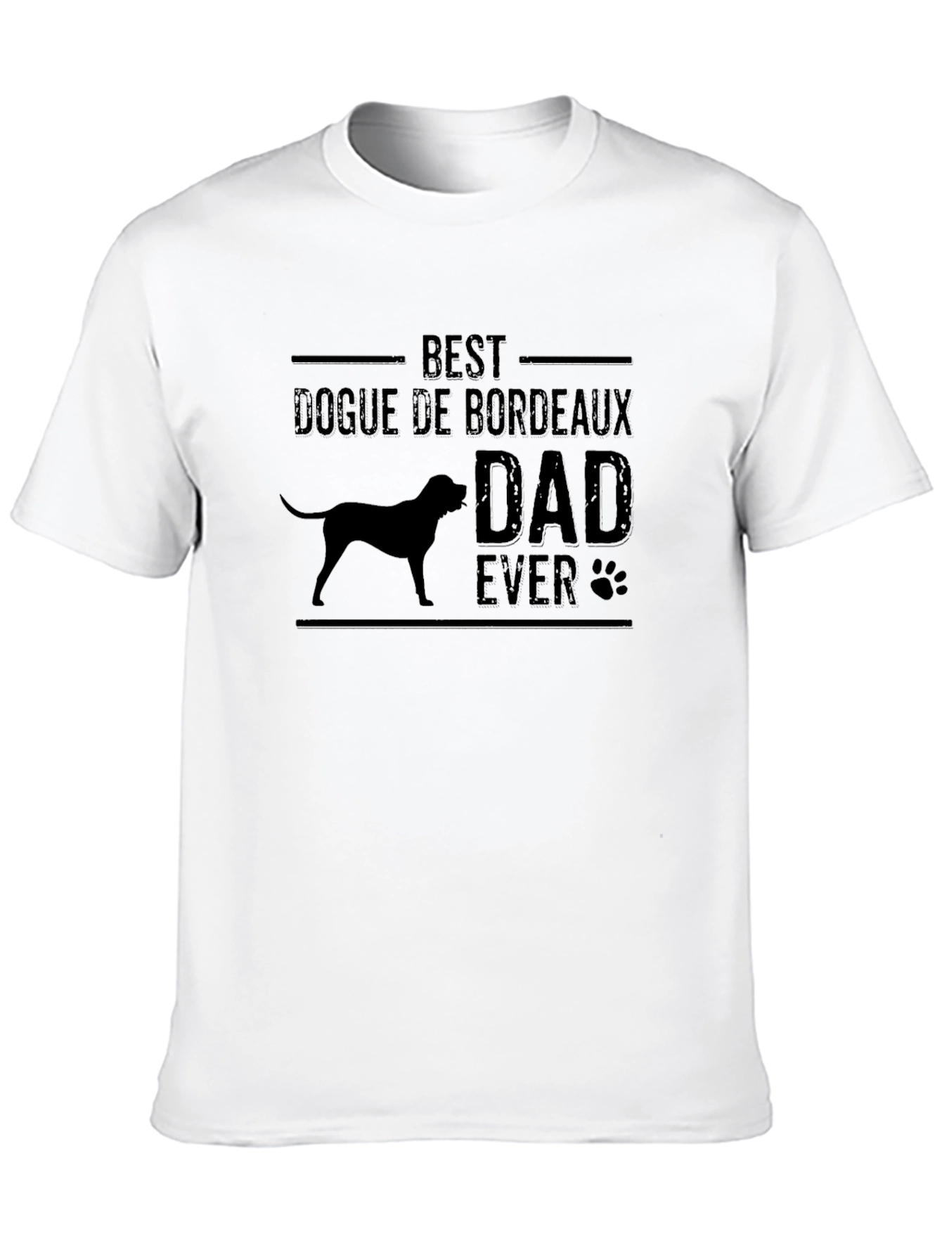 Black Best Dogue de Bordeaux Dad Ever T-Shirt view 10
