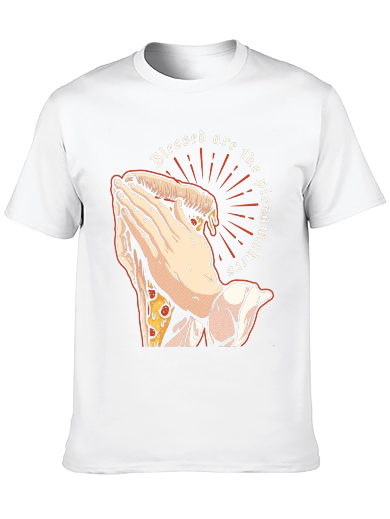 Black Blessed Pizzamakers T-Shirt - Novelty Graphic Tee view 10