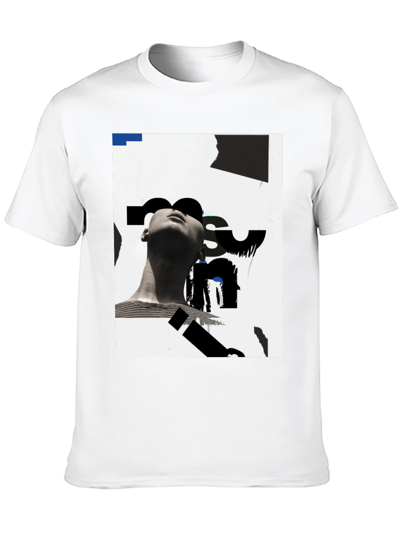 Black Modern Art Graphic Tee - Black Unisex T-Shirt view 10