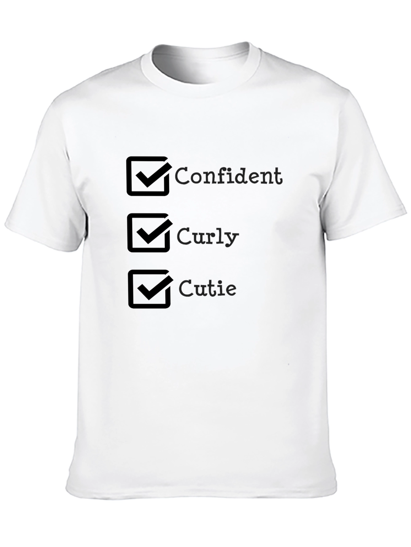 Black Confident, Curly, Cutie T-Shirt view 10