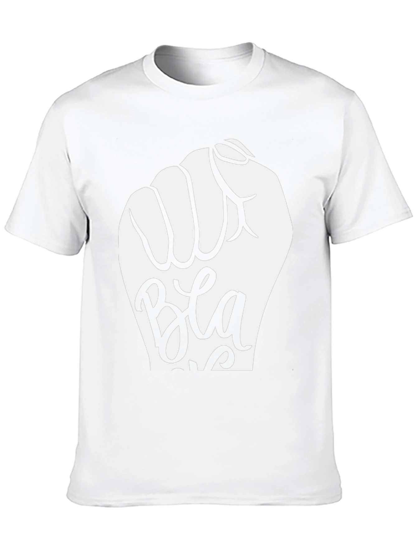 Black Black Power Fist T-Shirt - Bold Graphic Tee view 10
