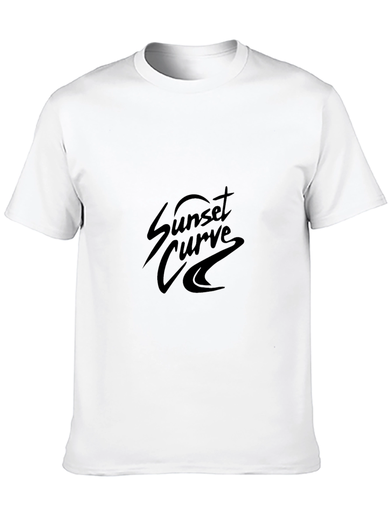 Black Sunset Curve Black T-Shirt view 10