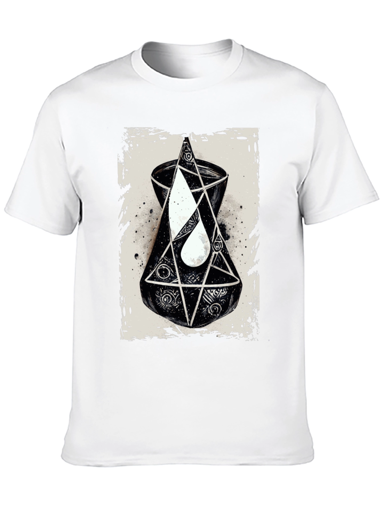 Black Esoteric Graphic Tee - Occult Symbolism T-Shirt view 10