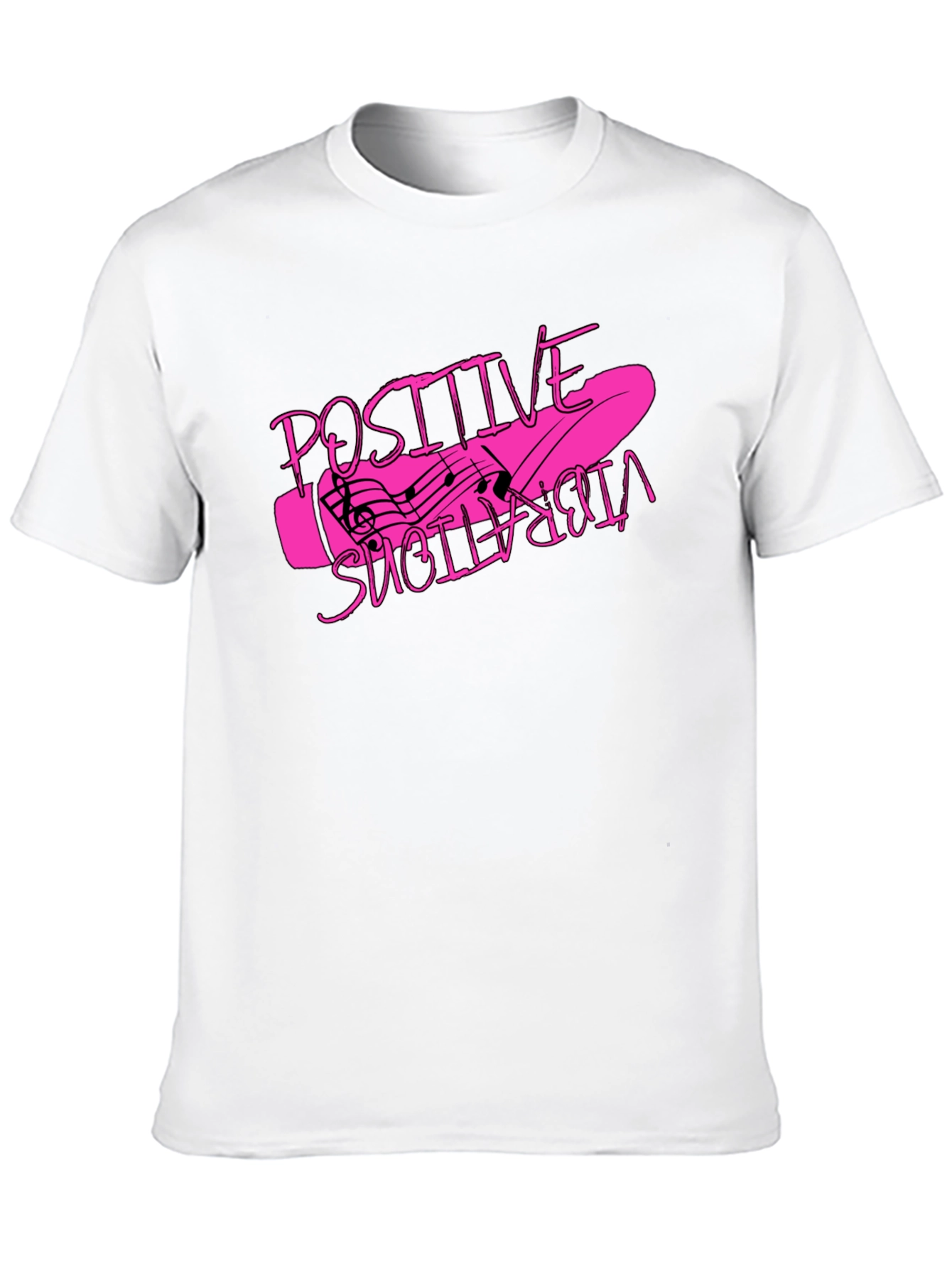 Black Positive Vibrations Graphic T-Shirt - Black view 10