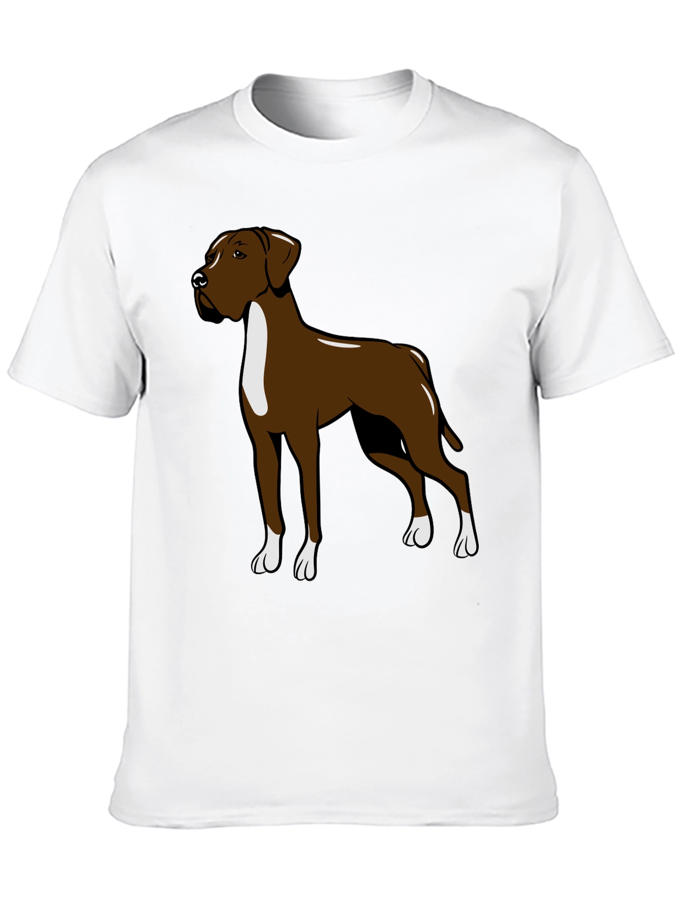 Black Boxer Dog Graphic T-Shirt - Trendy Canine Design view 10