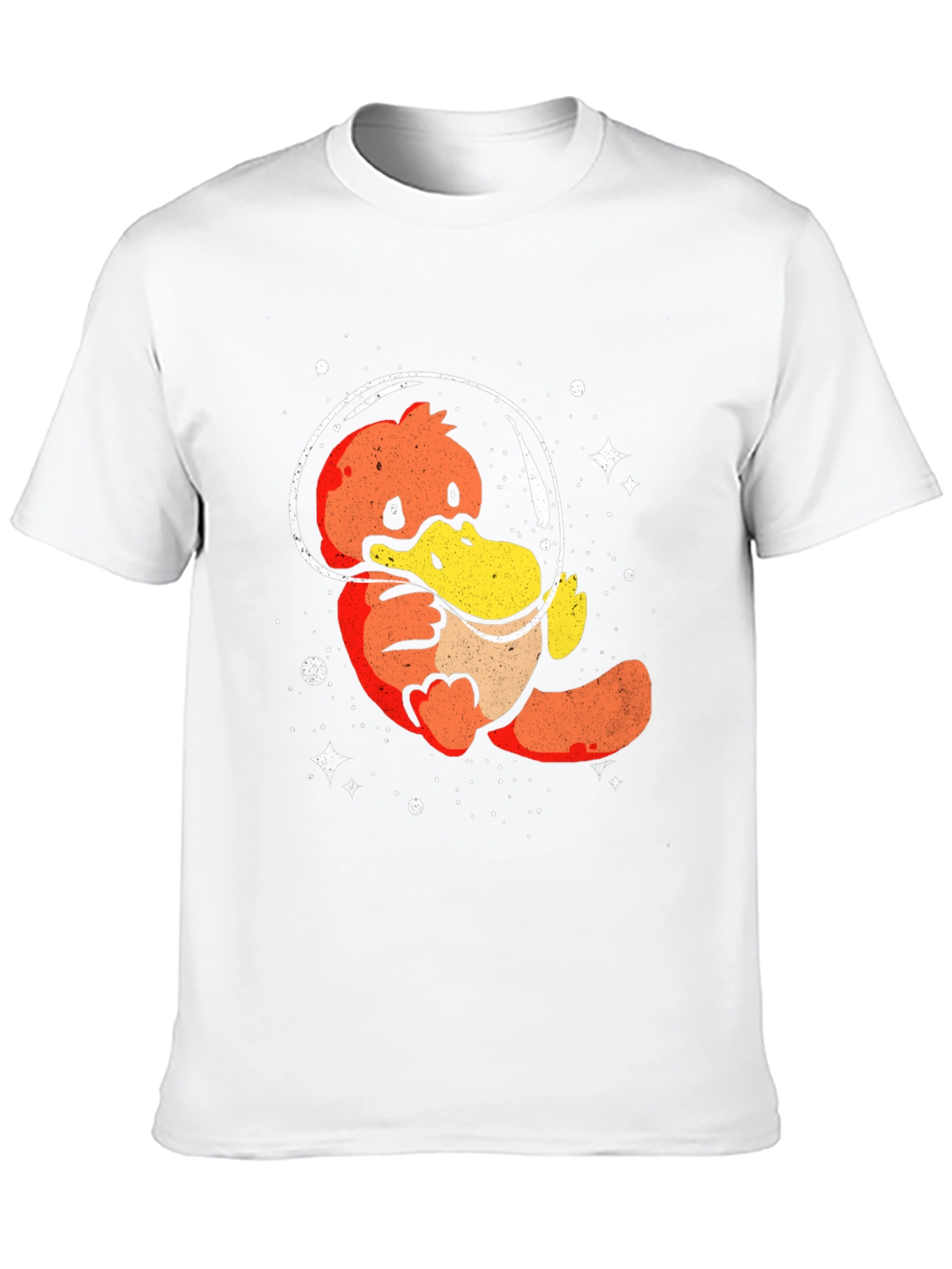 Black Astronaut Platypus Graphic Tee - Unique Space Design view 10