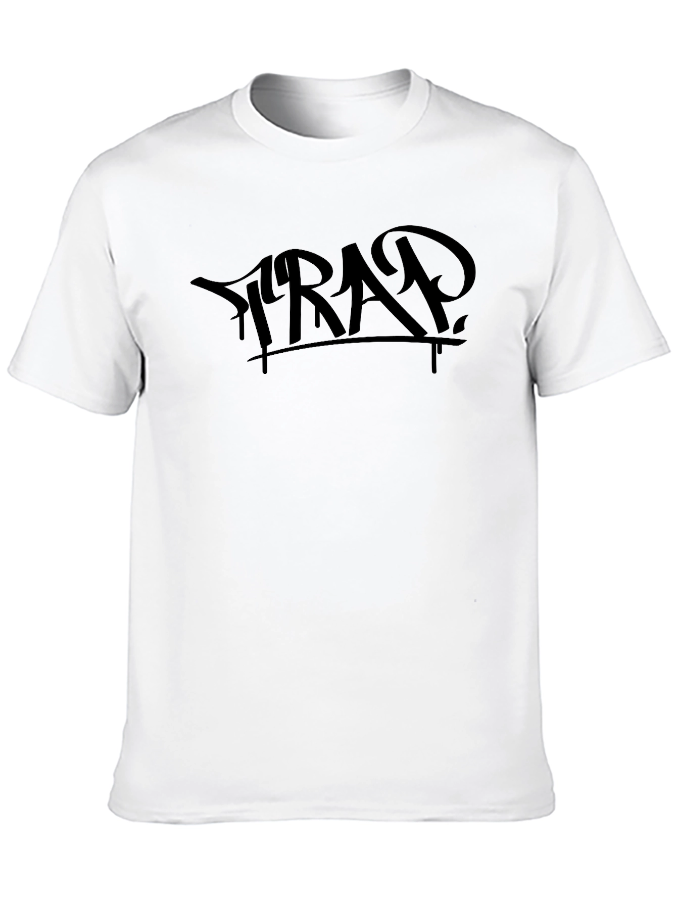 Black Black Trap Graphic Tee - Trendy Style view 10