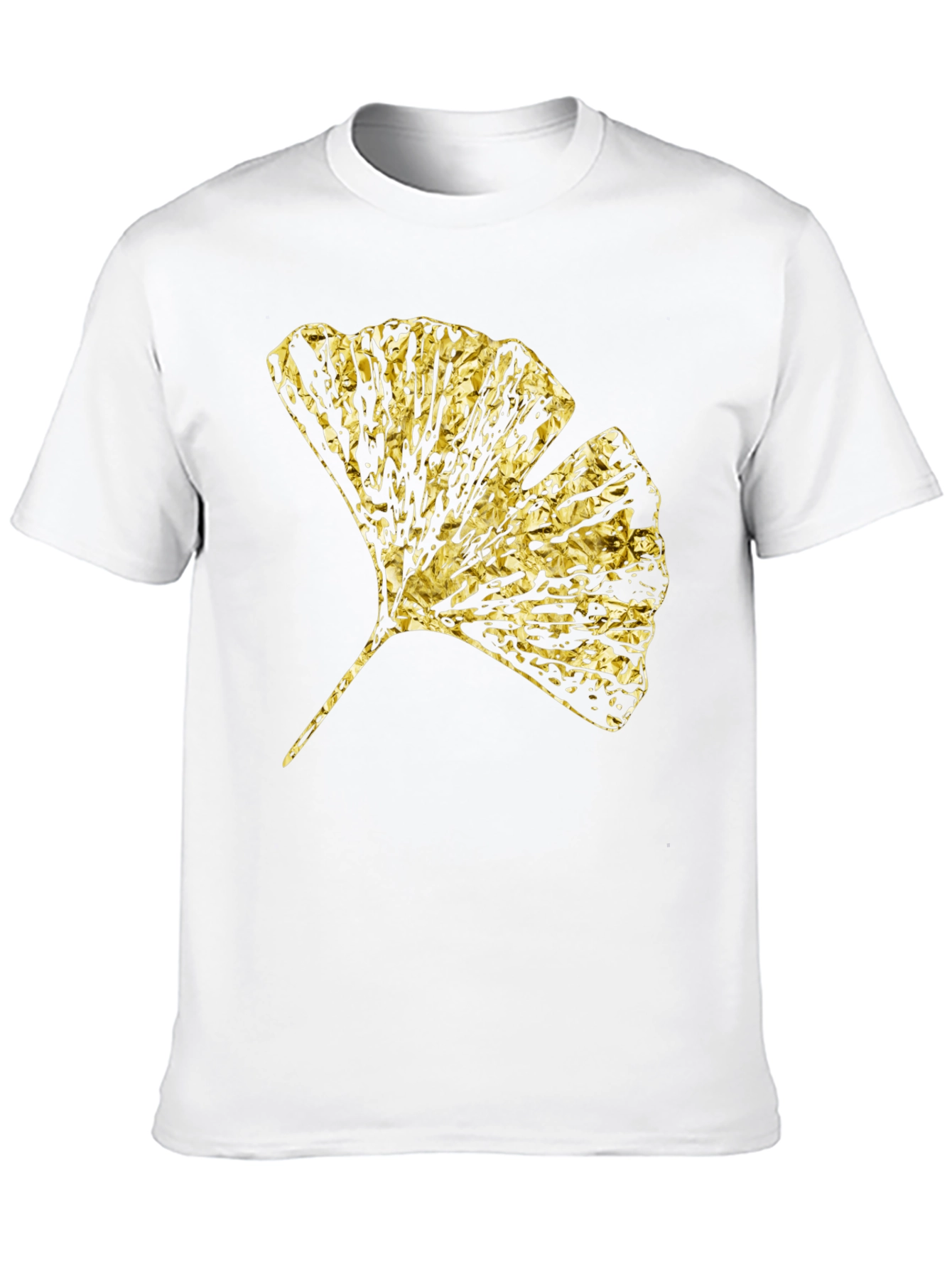 Black Gingko Gold Foil Graphic T-Shirt view 10
