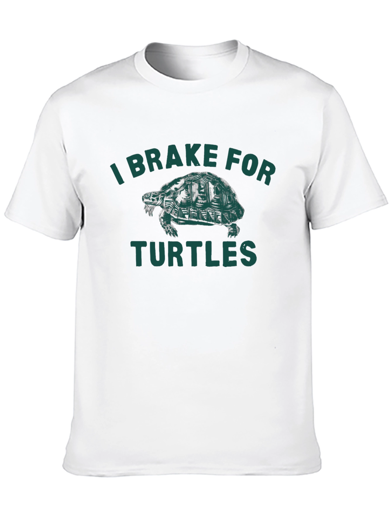 Black I Brake For Turtles Graphic Tee - Black view 10