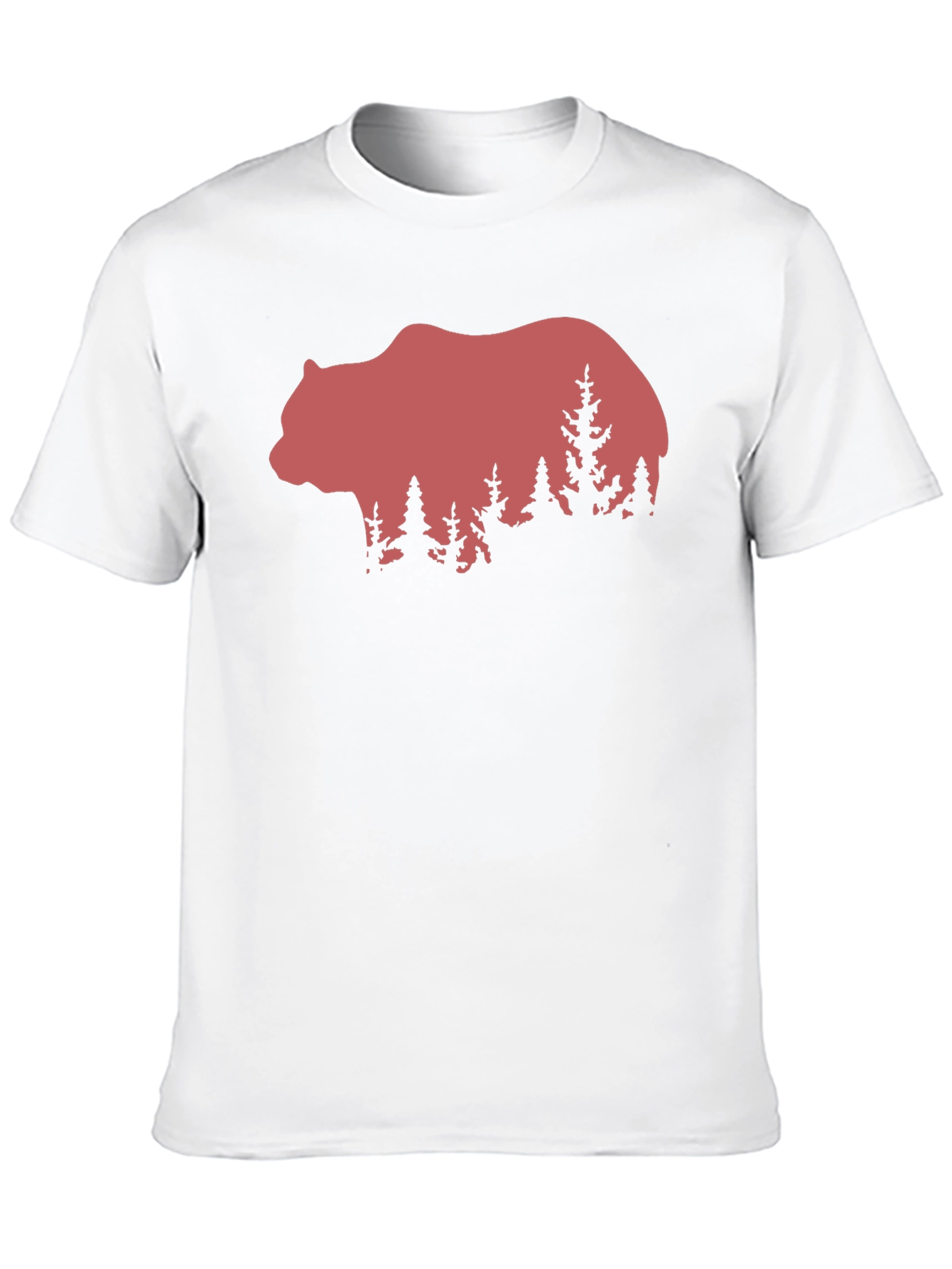 Black Bear & Forest Graphic Tee - Nature Lover's Shirt view 10