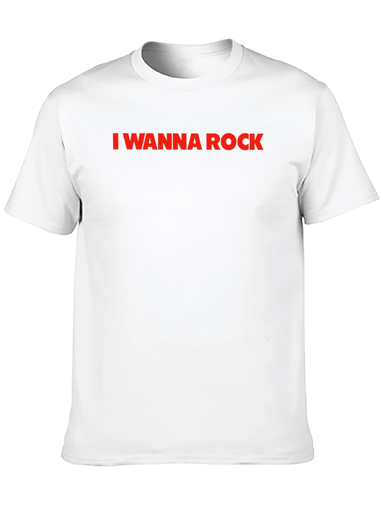 Black I Wanna Rock - Classic Crew Neck T-Shirt view 10