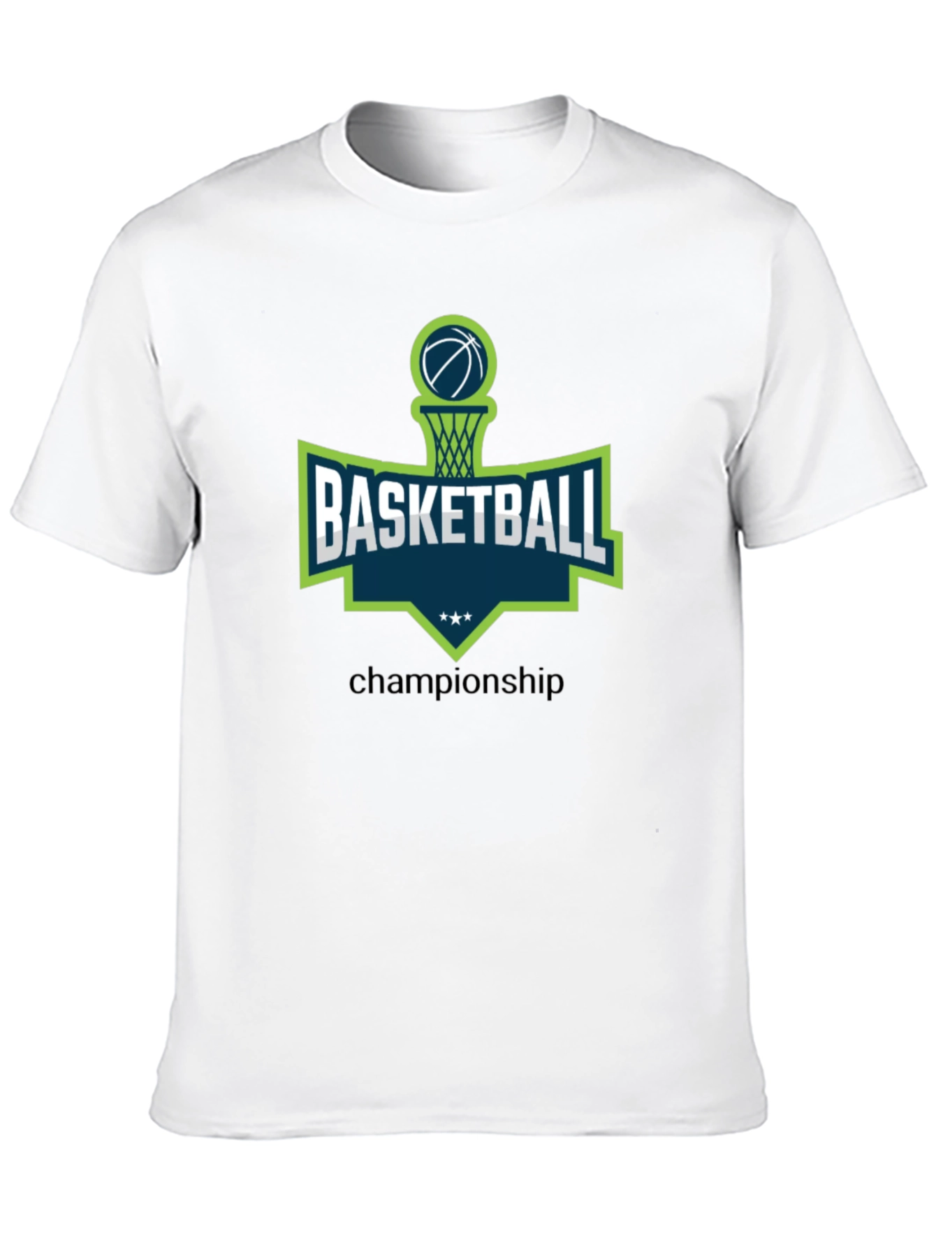Black Basketball Championship Graphic Tee view 10