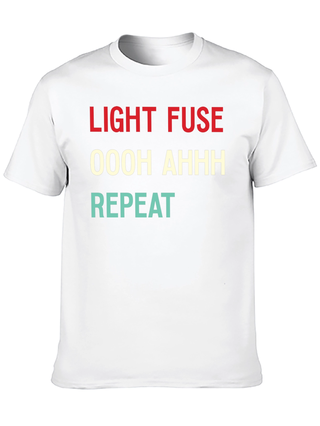 Black Light Fuse T-Shirt - Funny Fireworks Design view 10