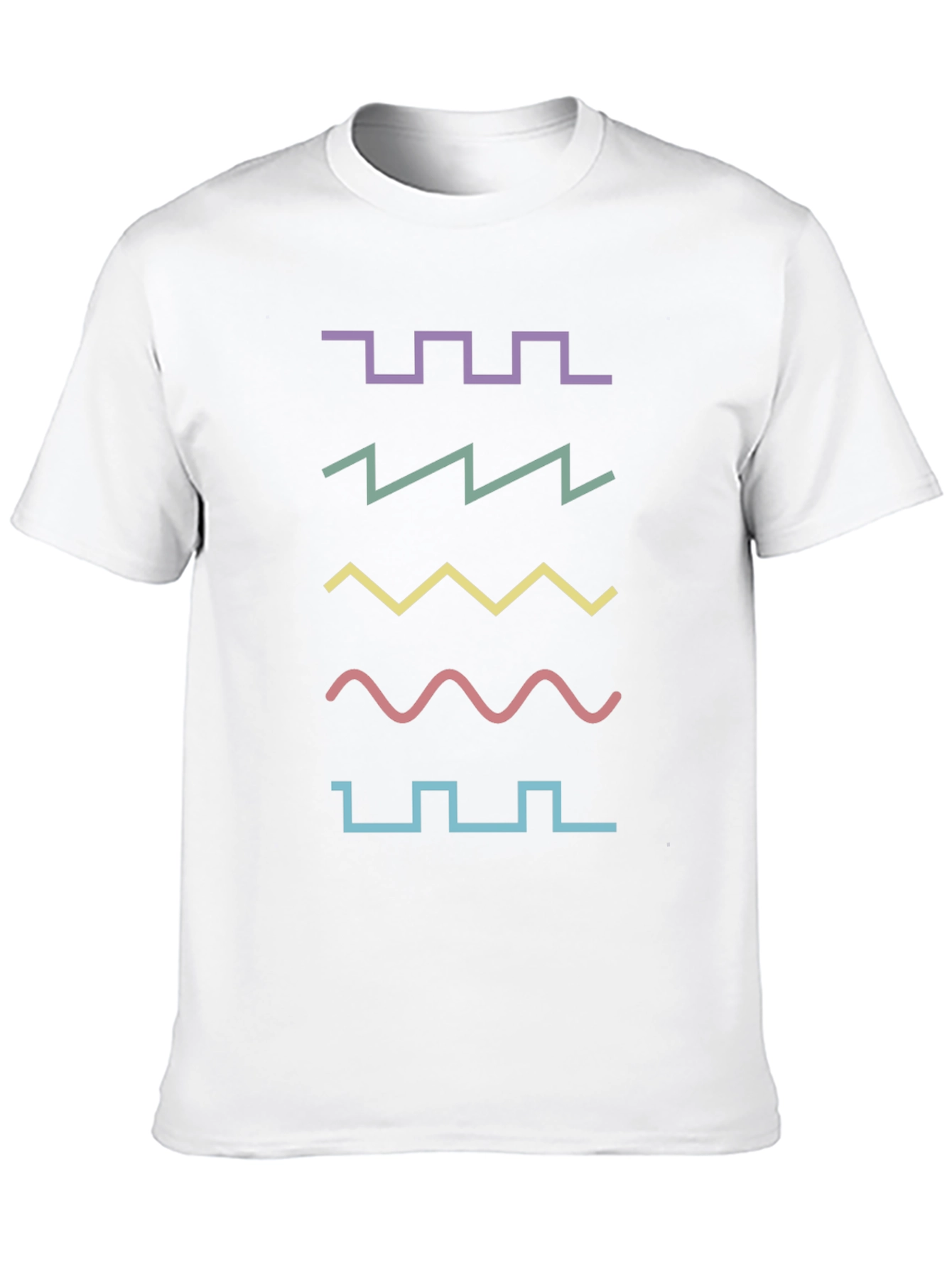 Black Retro Waveform T-Shirt - Synth Lover Apparel view 10