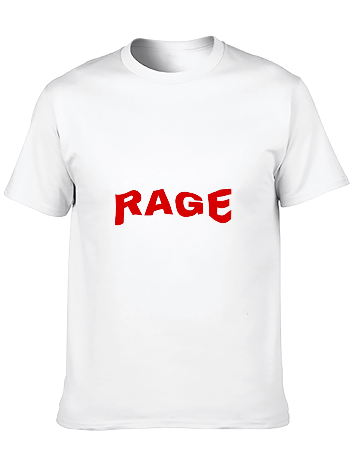 Black RAGE Graphic Tee - Bold Statement Black T-Shirt view 10