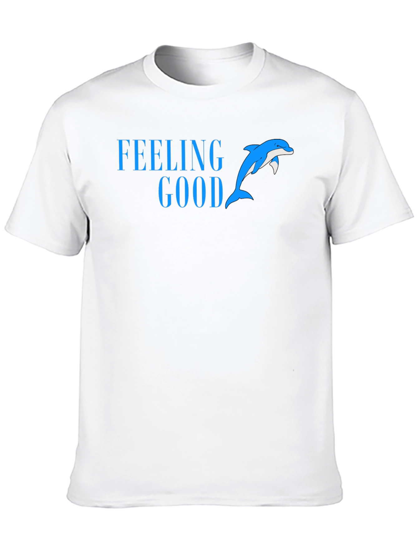Black Feeling Good Dolphin Tee - Black Cotton Blend view 10