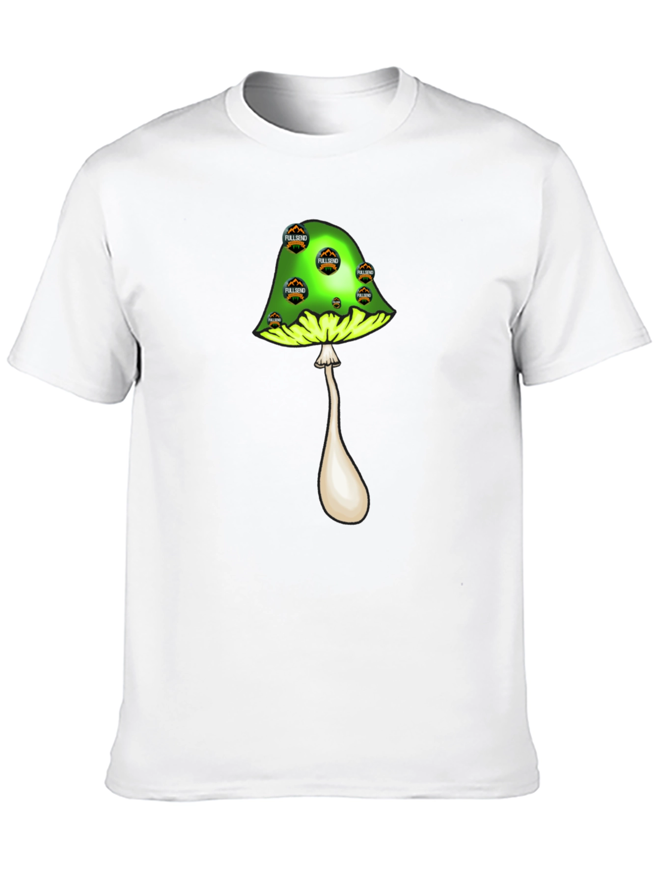 Black Mushroom Graphic T-Shirt - Black view 10