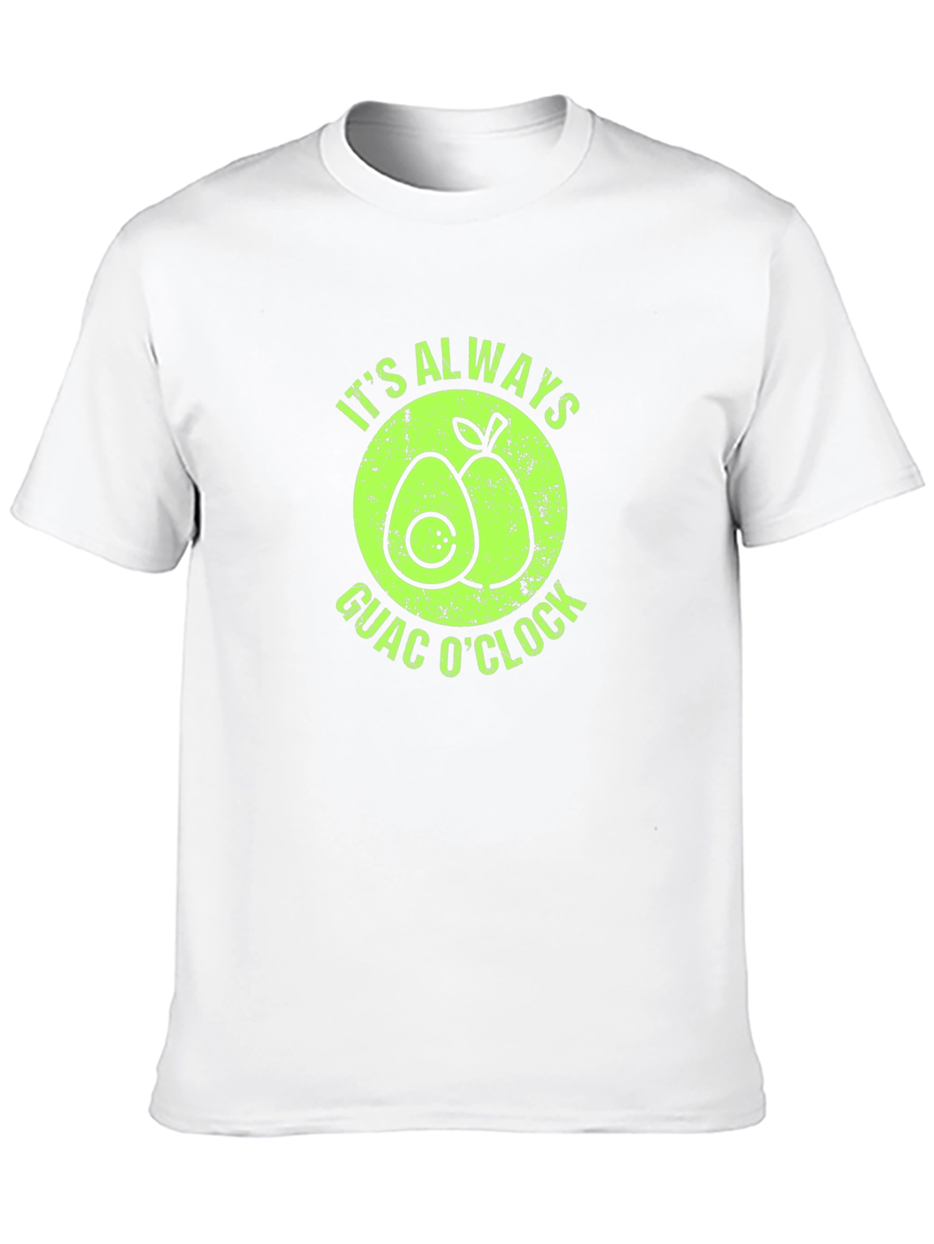 Black It's Always Guac O'Clock Avocado Graphic T-Shirt view 10