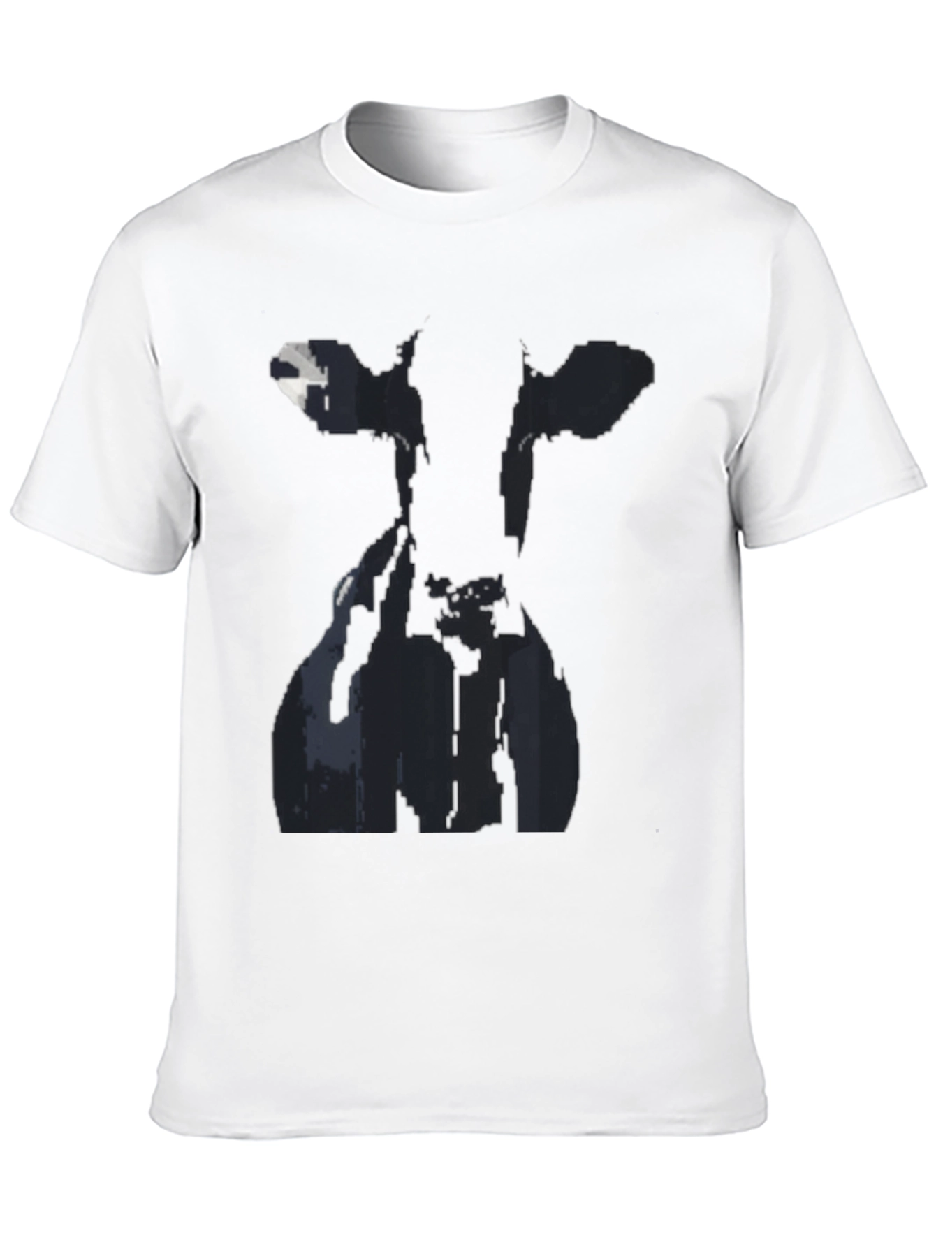 Black Cow Silhouette Black Graphic Tee view 10