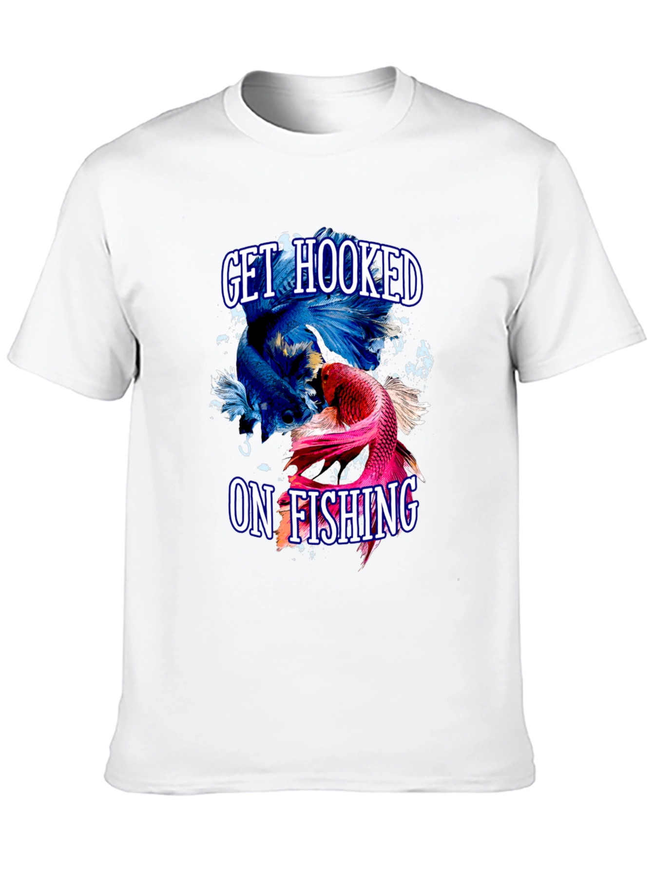 Black Get Hooked On Fishing T-Shirt view 10