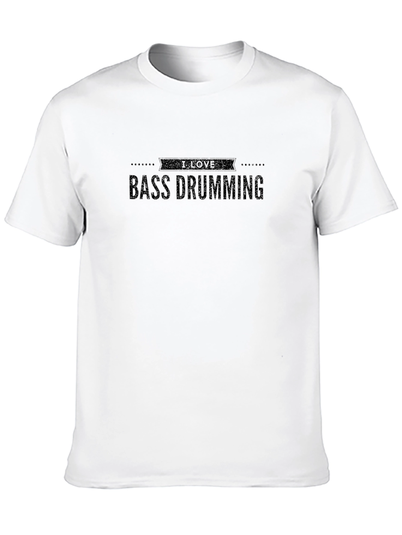 I Love Bass Drumming Black T-Shirt - 10
