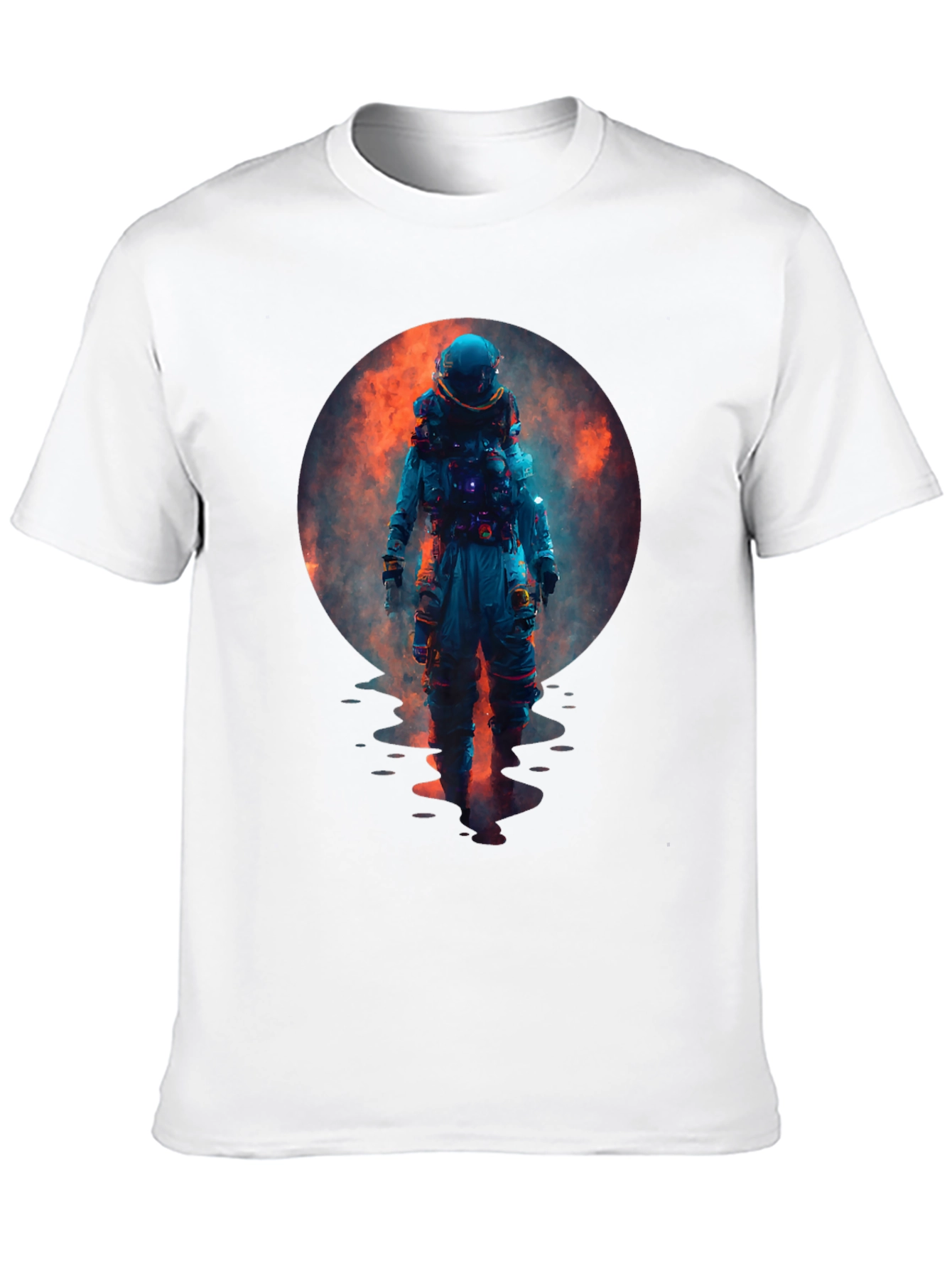 Black Astronaut Graphic Tee - Galaxy Dreamin' T-Shirt view 10