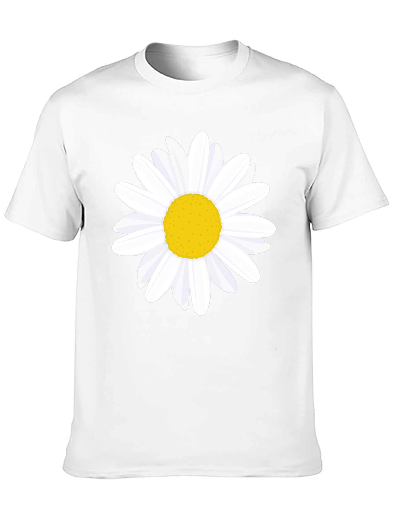 Black Daisy Graphic Tee - Black Cotton T-Shirt view 10