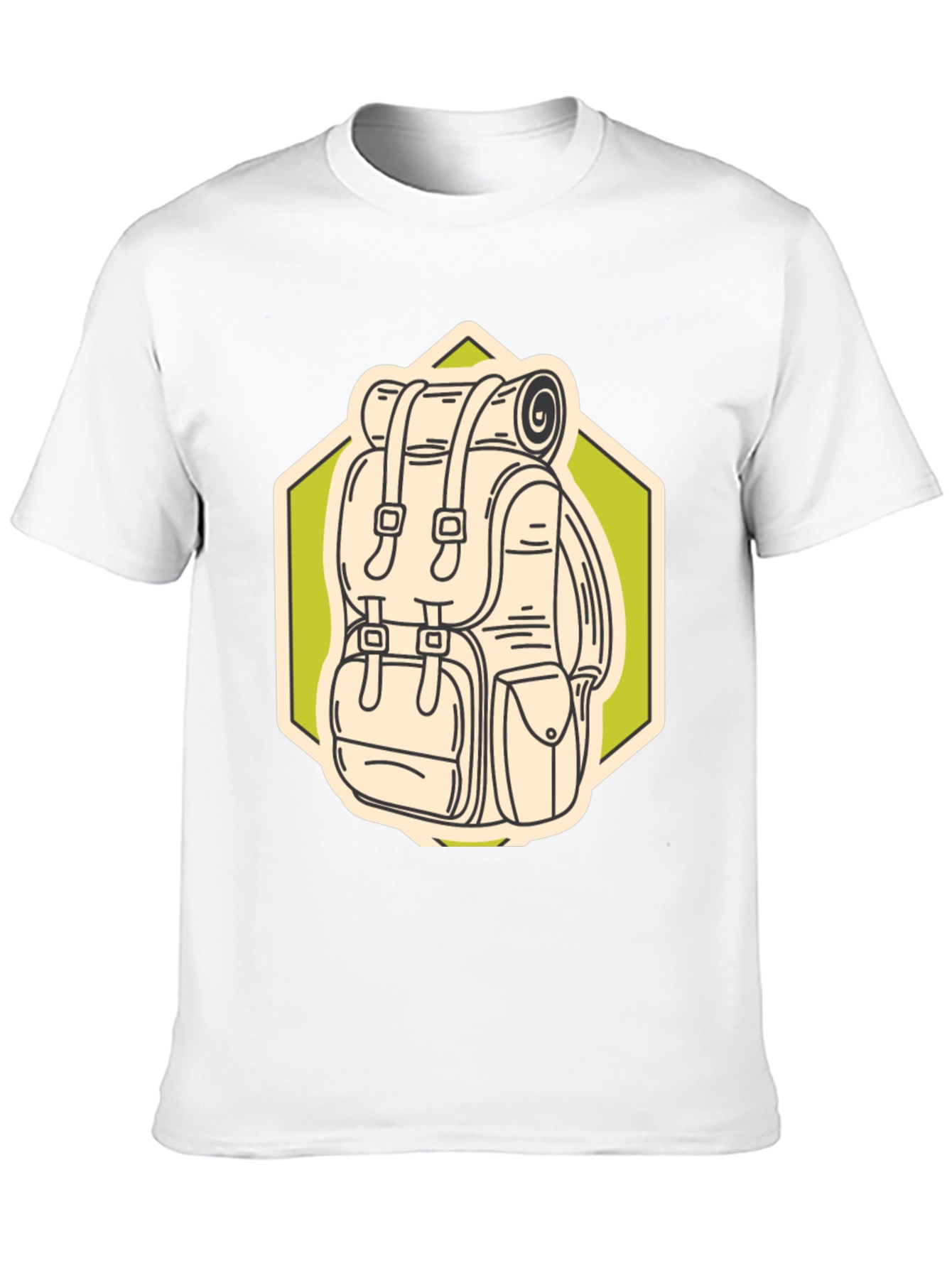 Black Hiking Backpack Graphic T-Shirt - Adventure Ready view 10