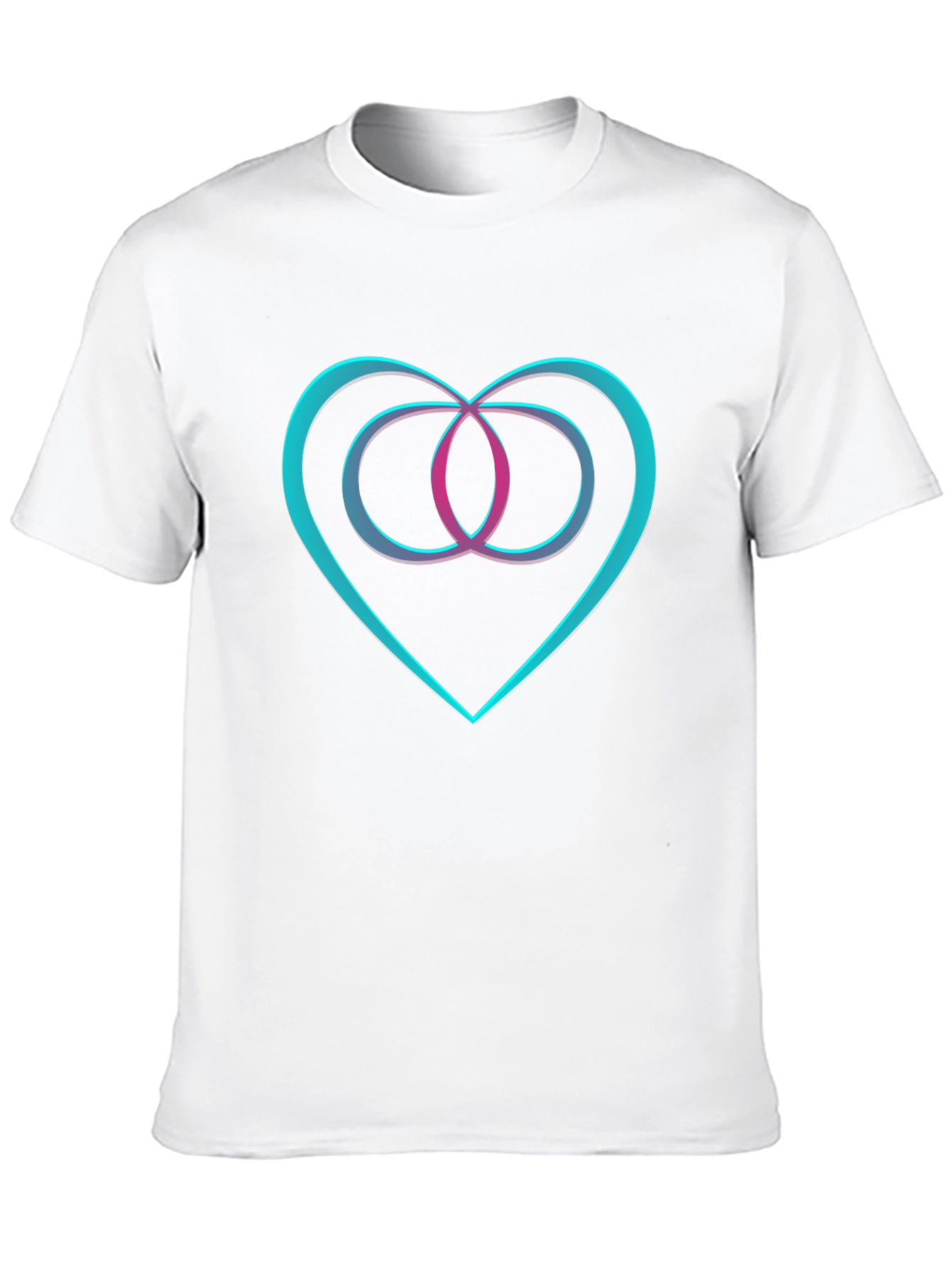 Black Heart & Infinity Symbol Graphic Black T-Shirt view 10