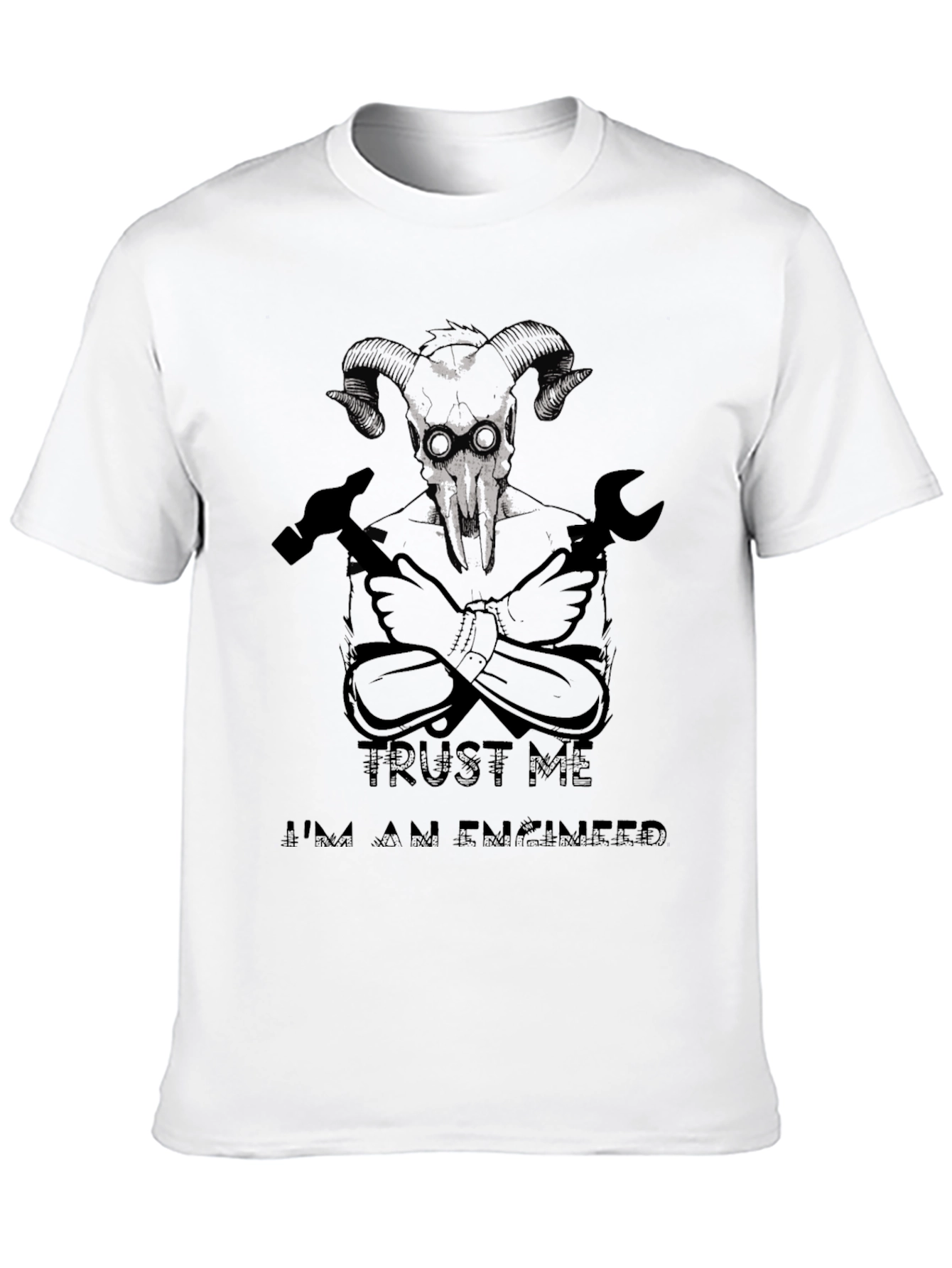 Black Trust Me I'm An Engineer T-Shirt view 10