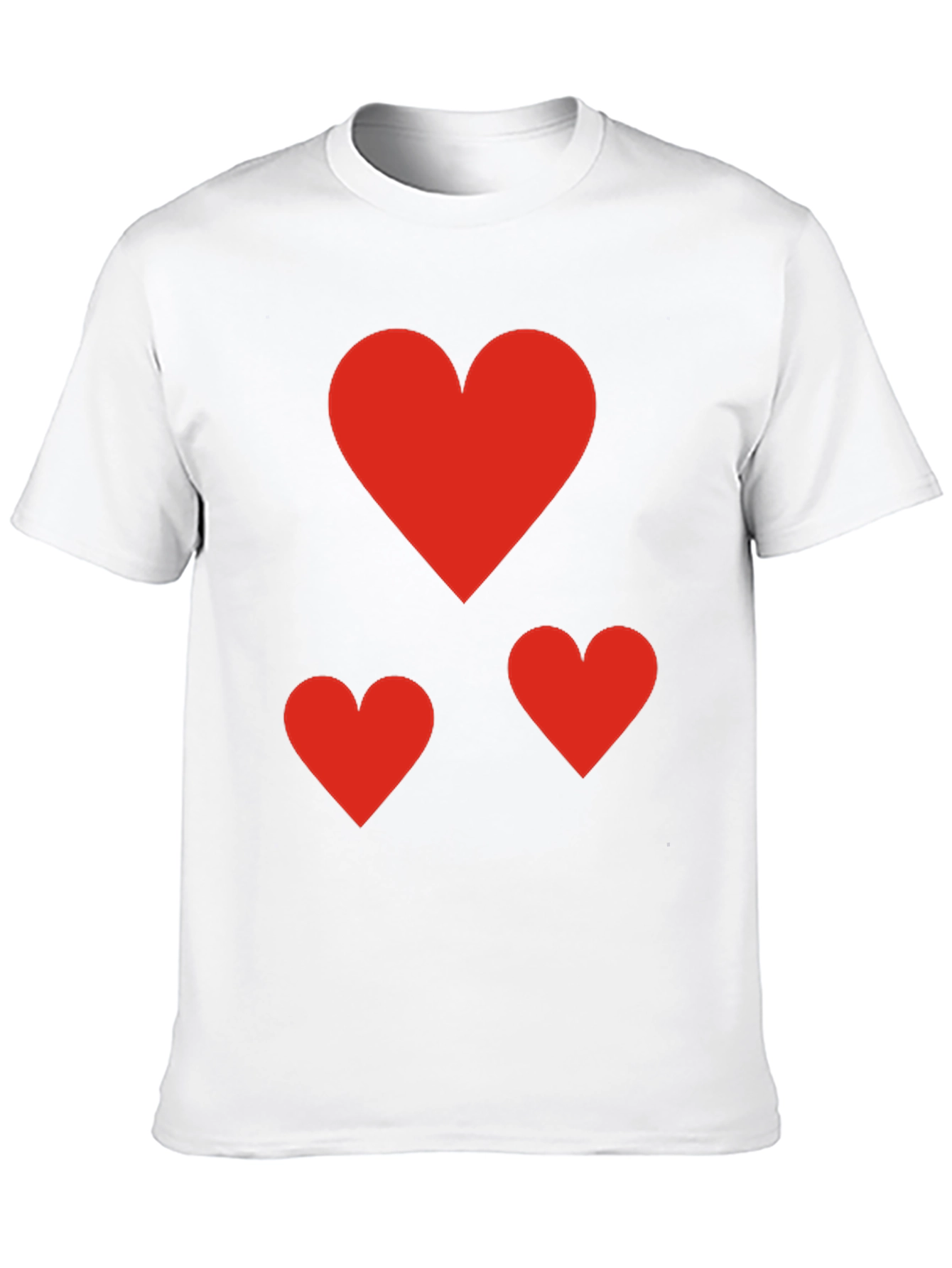 Black Heart Patterned Black T-Shirt view 10