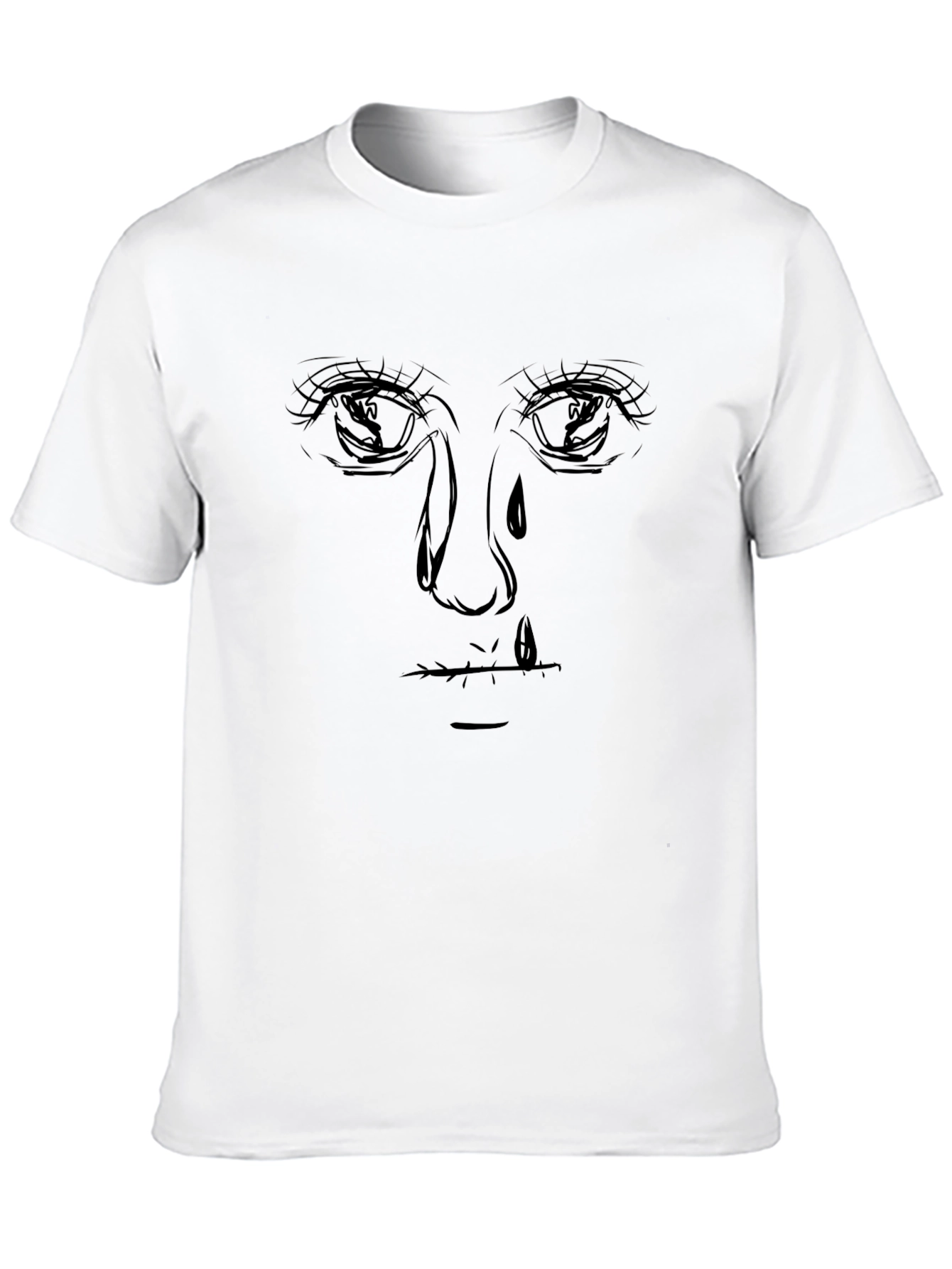 Black Emotional Sketch Graphic Tee - Unisex view 10